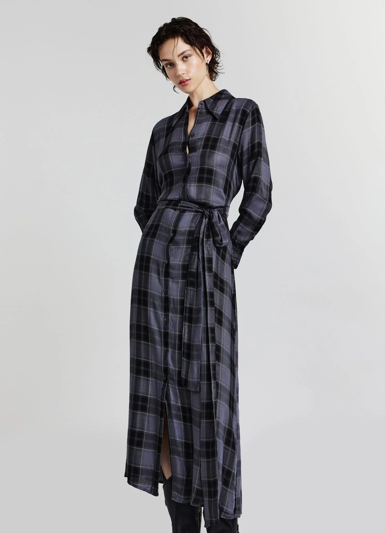Abito a camicia fantasia