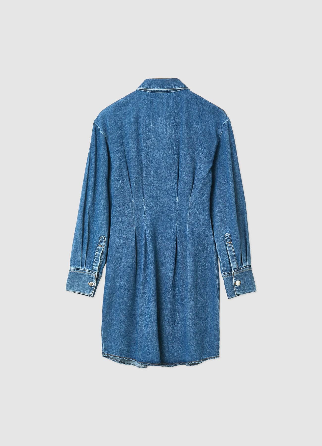 Abito denim con pinces - Image 5