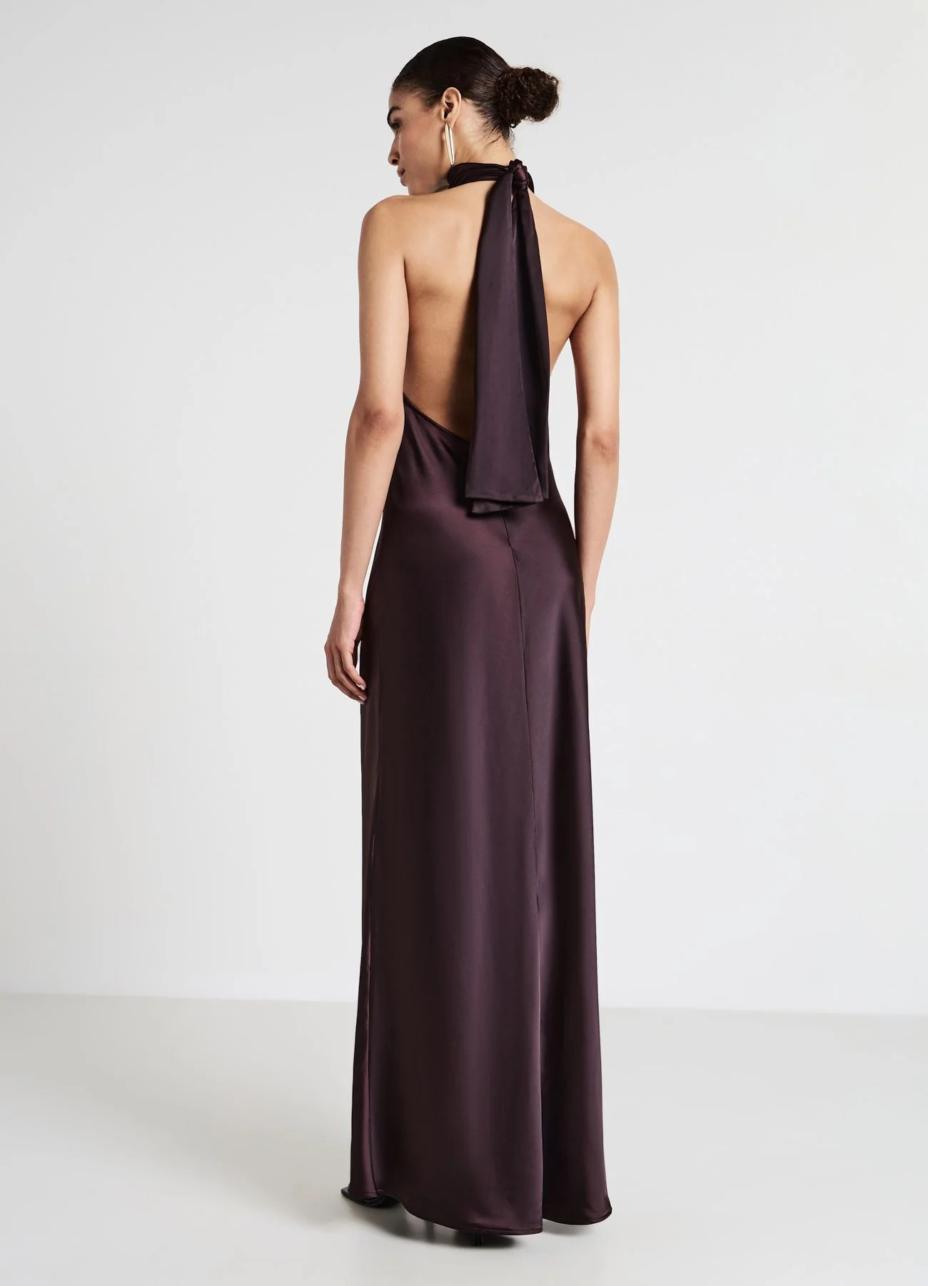 Abito halterneck simil satin - Image 2