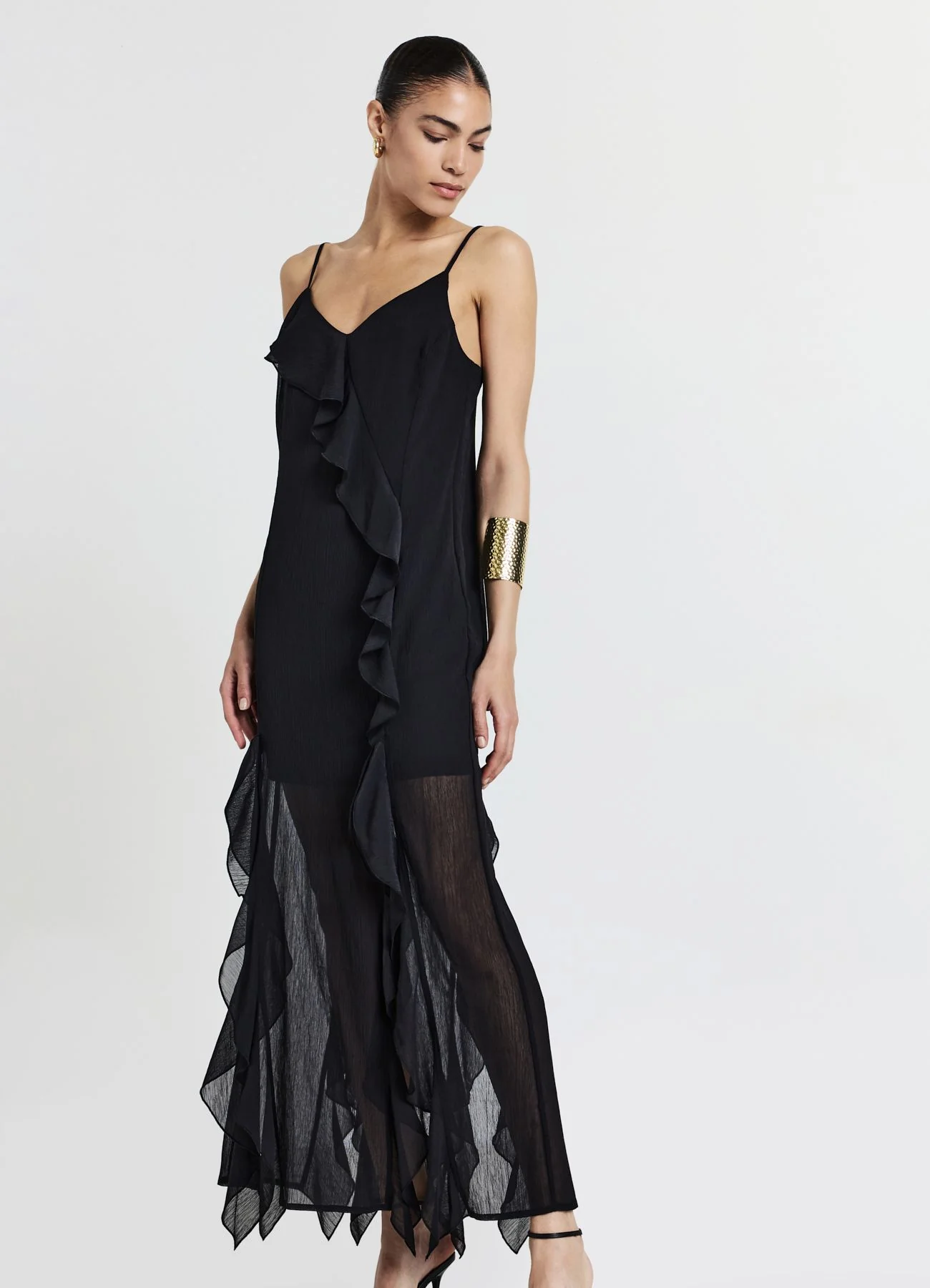 Abito lungo frill - Image 3