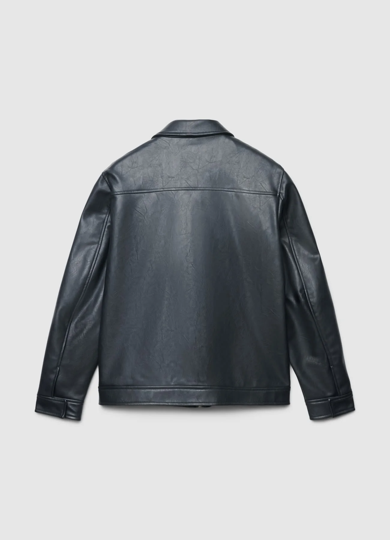 Biker similpelle colletto camicia - Image 4