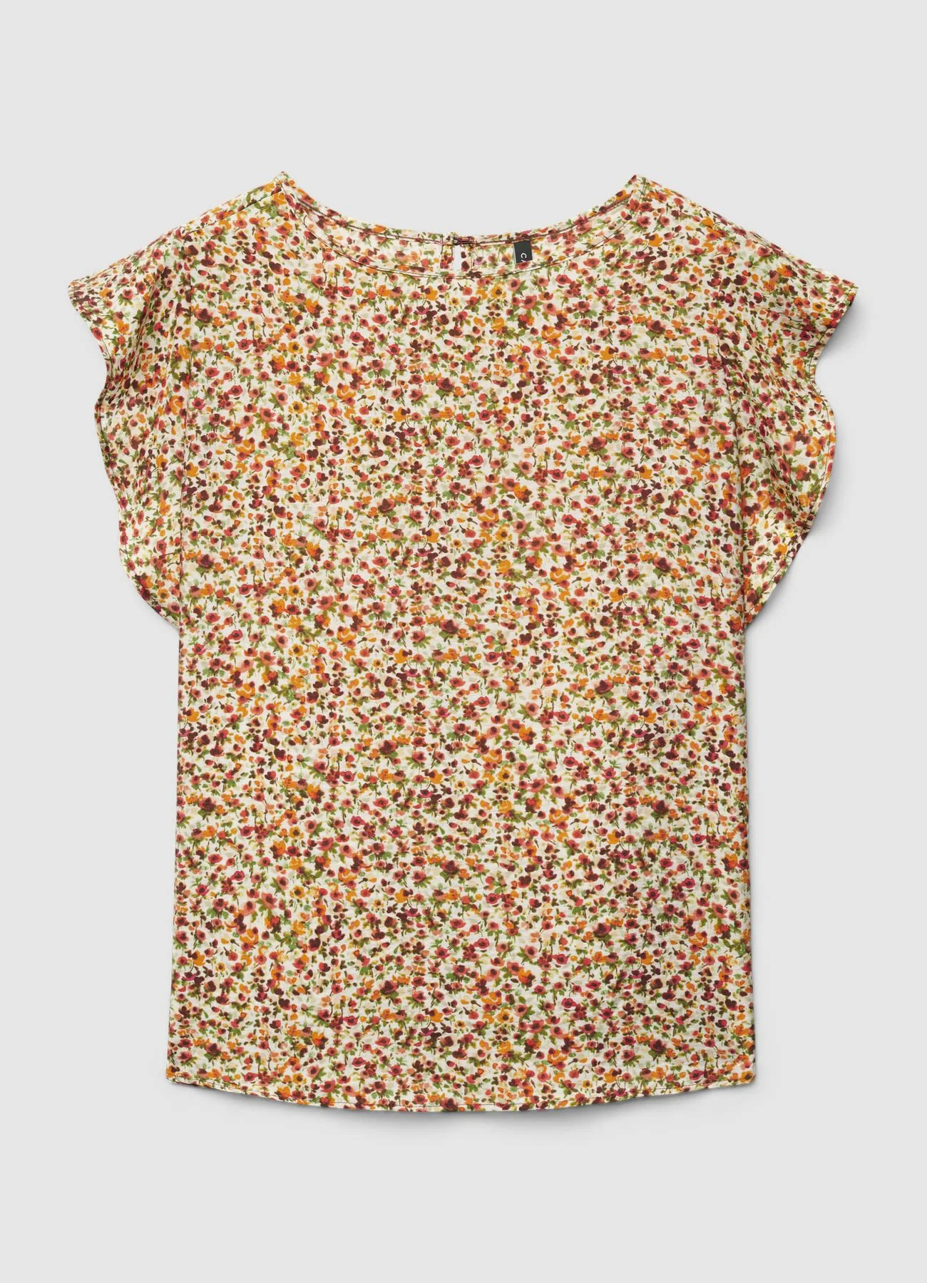 Blusa a fiori con maniche a rouche - Image 6