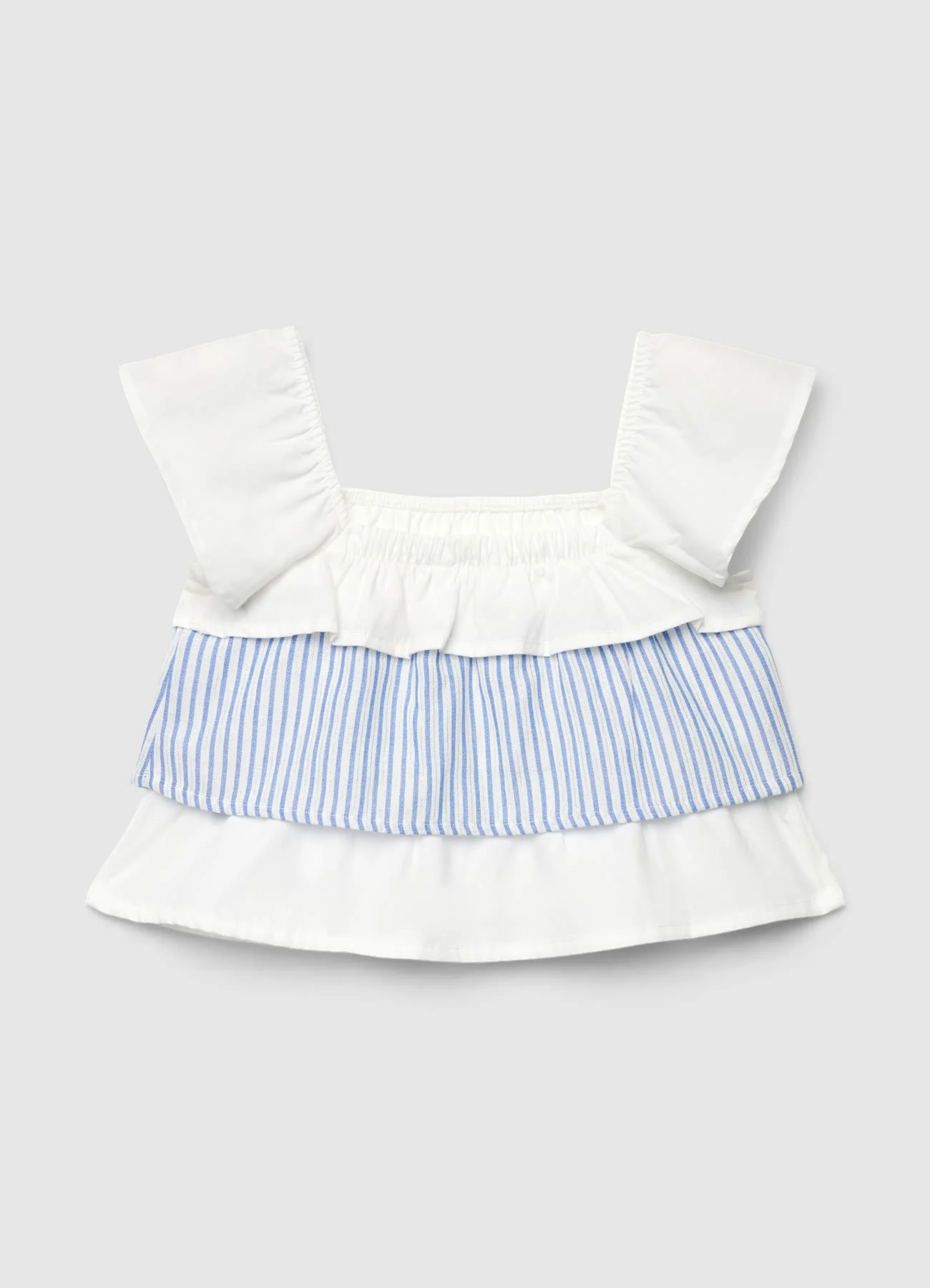 Blusa con balze a righe - Image 2
