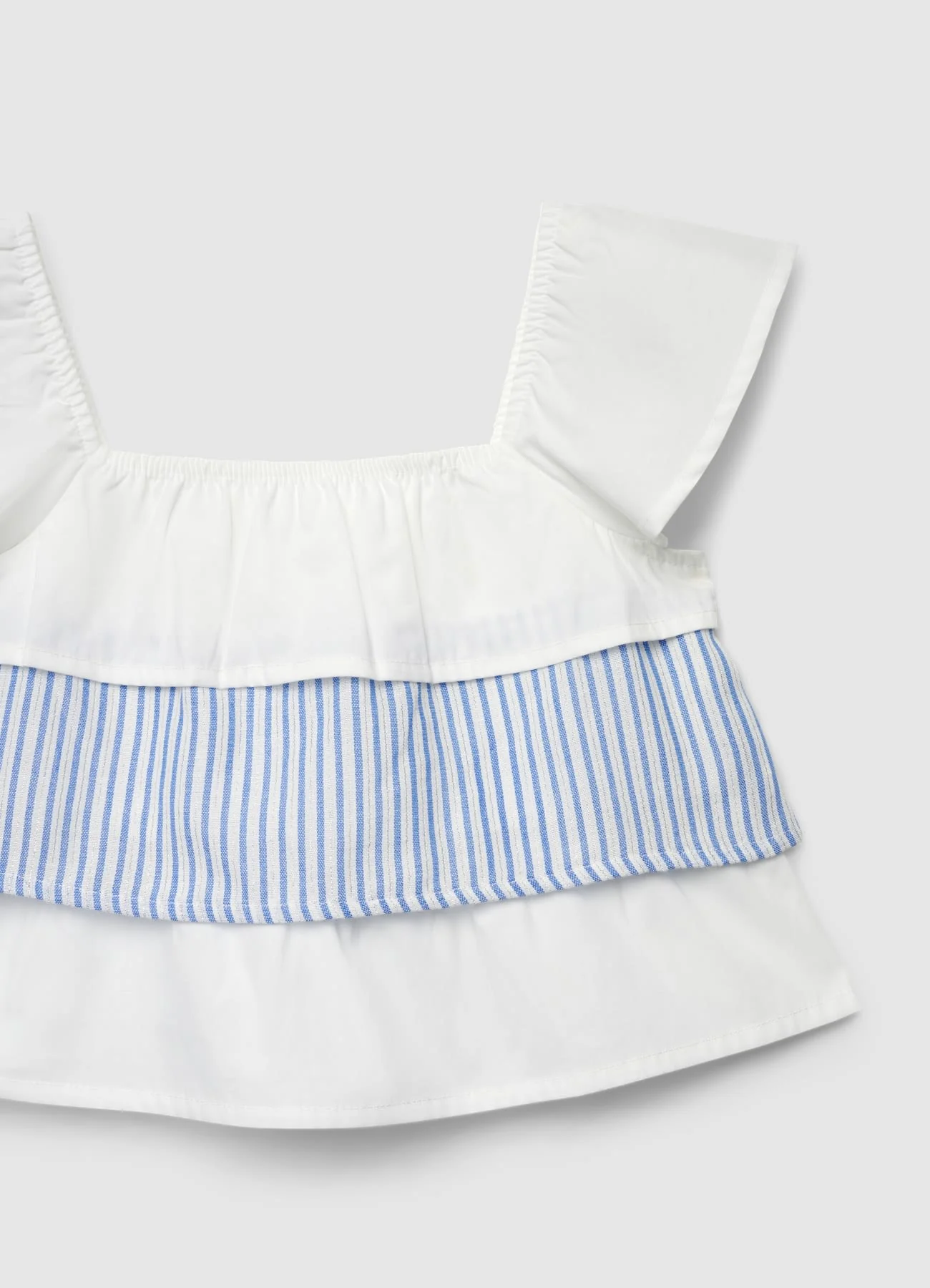 Blusa con balze a righe - Image 3