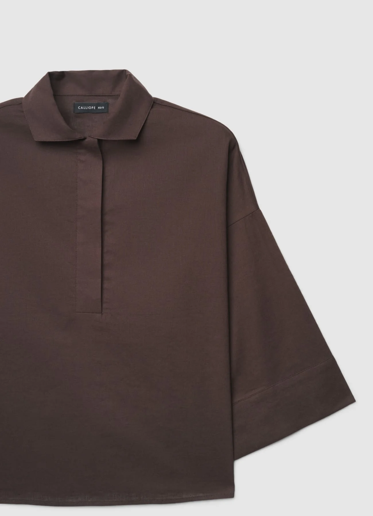 Blusa con colletto e maniche tre quarti - Image 4