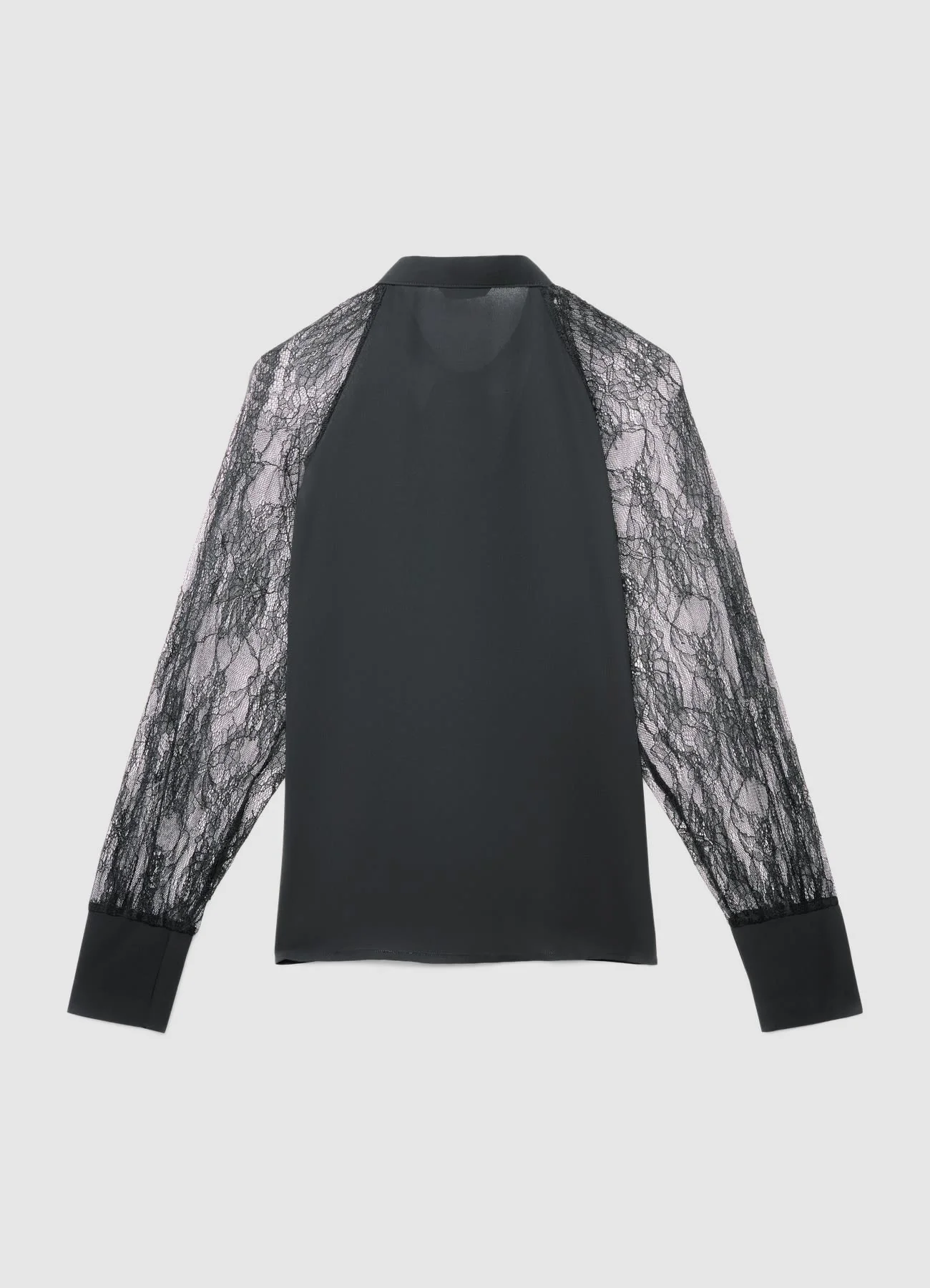 Blusa con fiocco e maniche in pizzo - Image 4