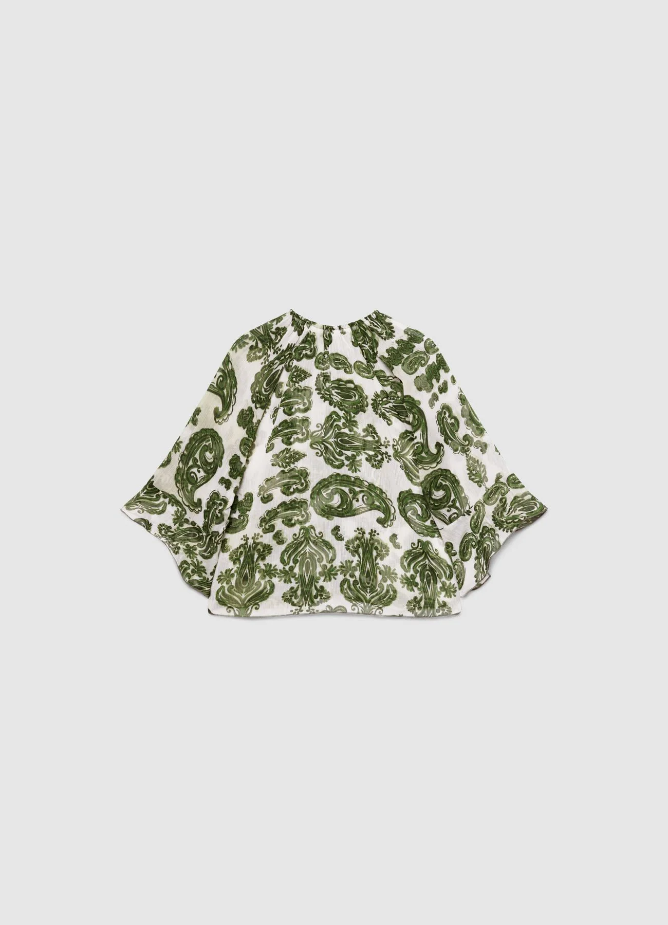 Blusa con laccetti e stampa paisley - Image 5