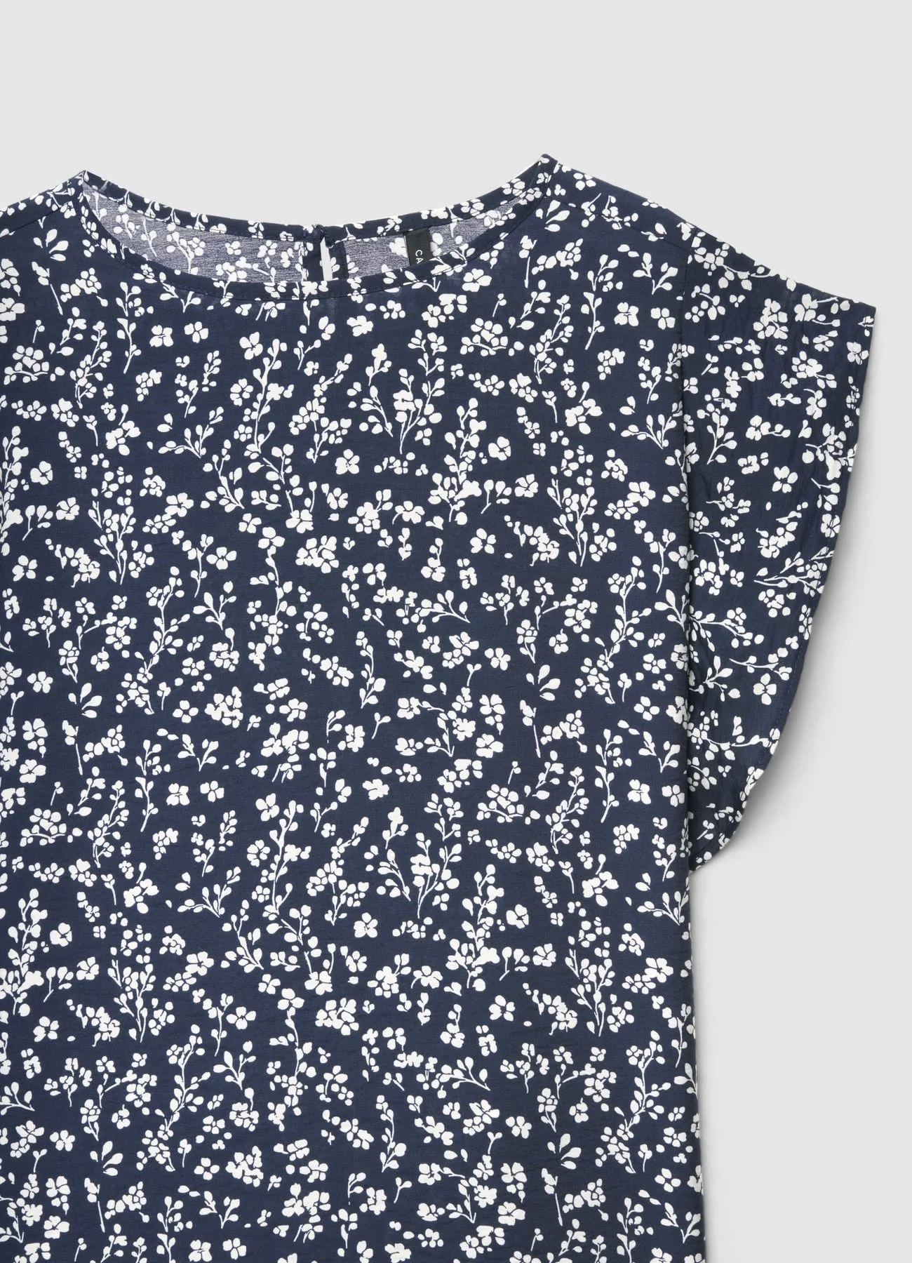 Blusa con maniche a rouche e stampa floreale - Image 5