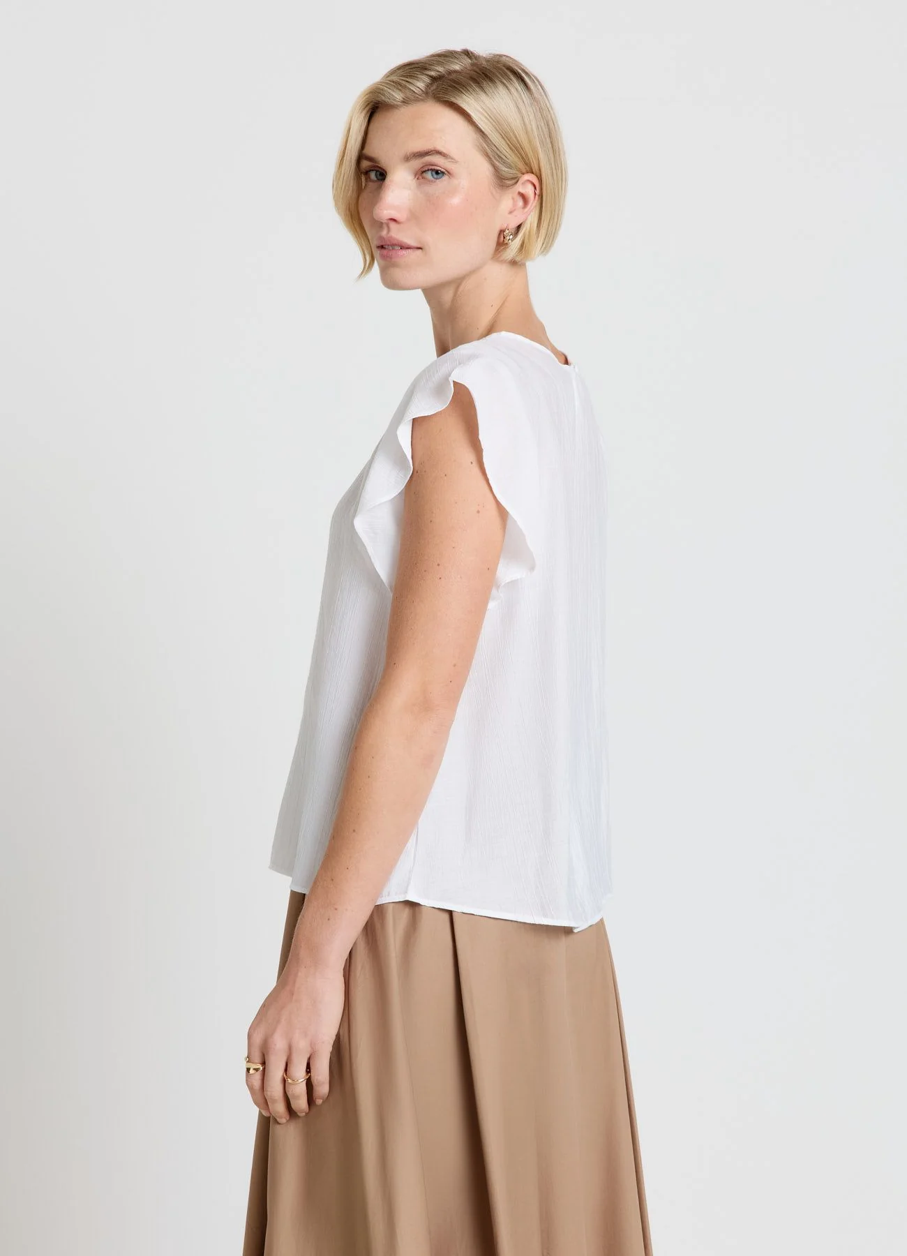 Blusa con maniche a volant - Image 3
