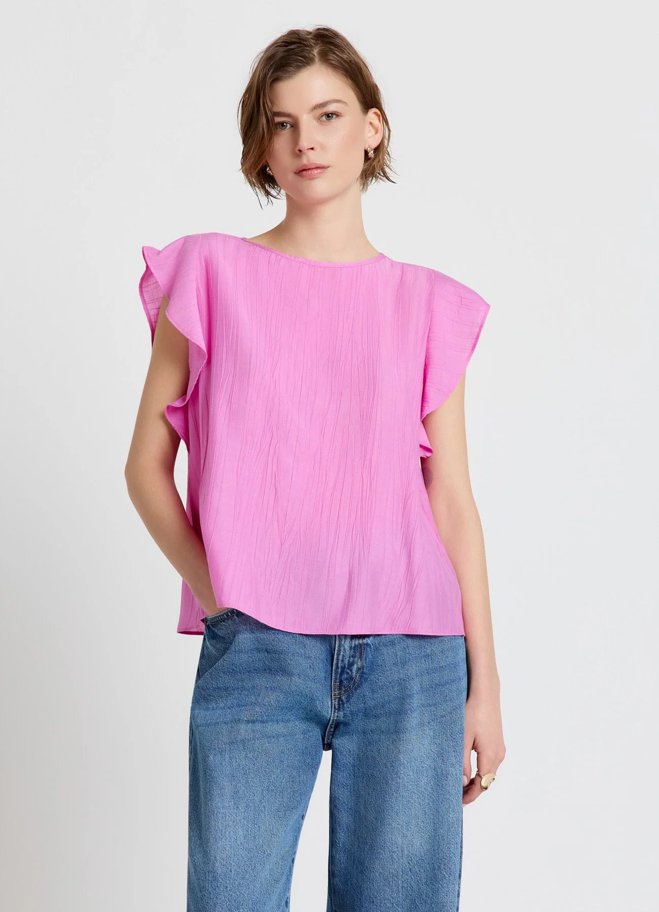 Blusa con maniche a volant - Image 2