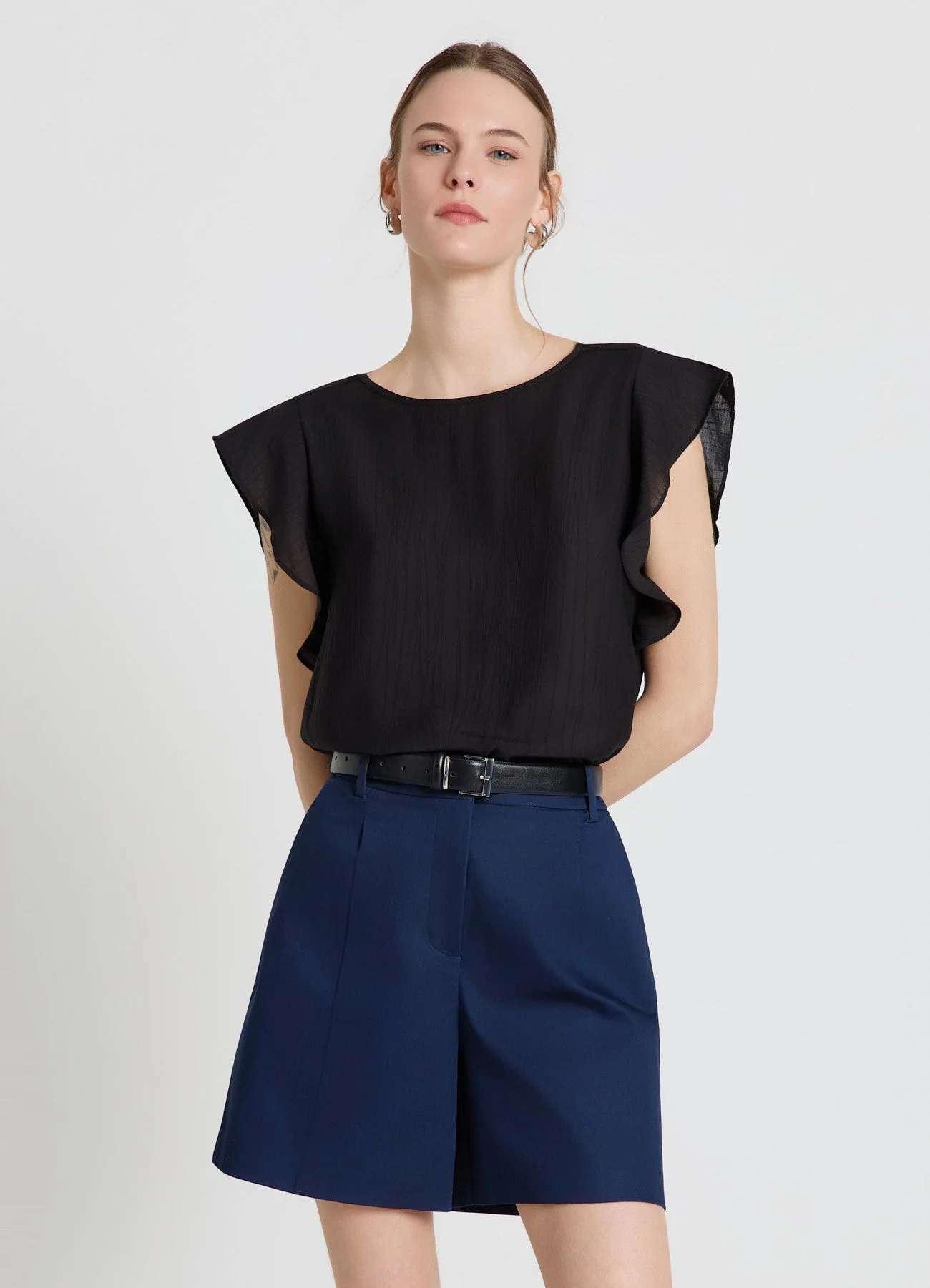 Blusa con maniche a volant - Image 2