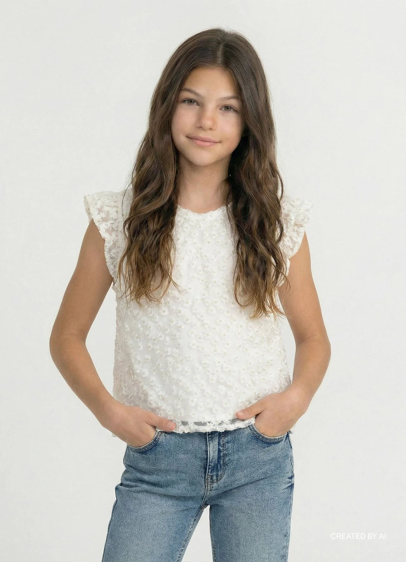 Blusa con ricamo fiori - Image 7