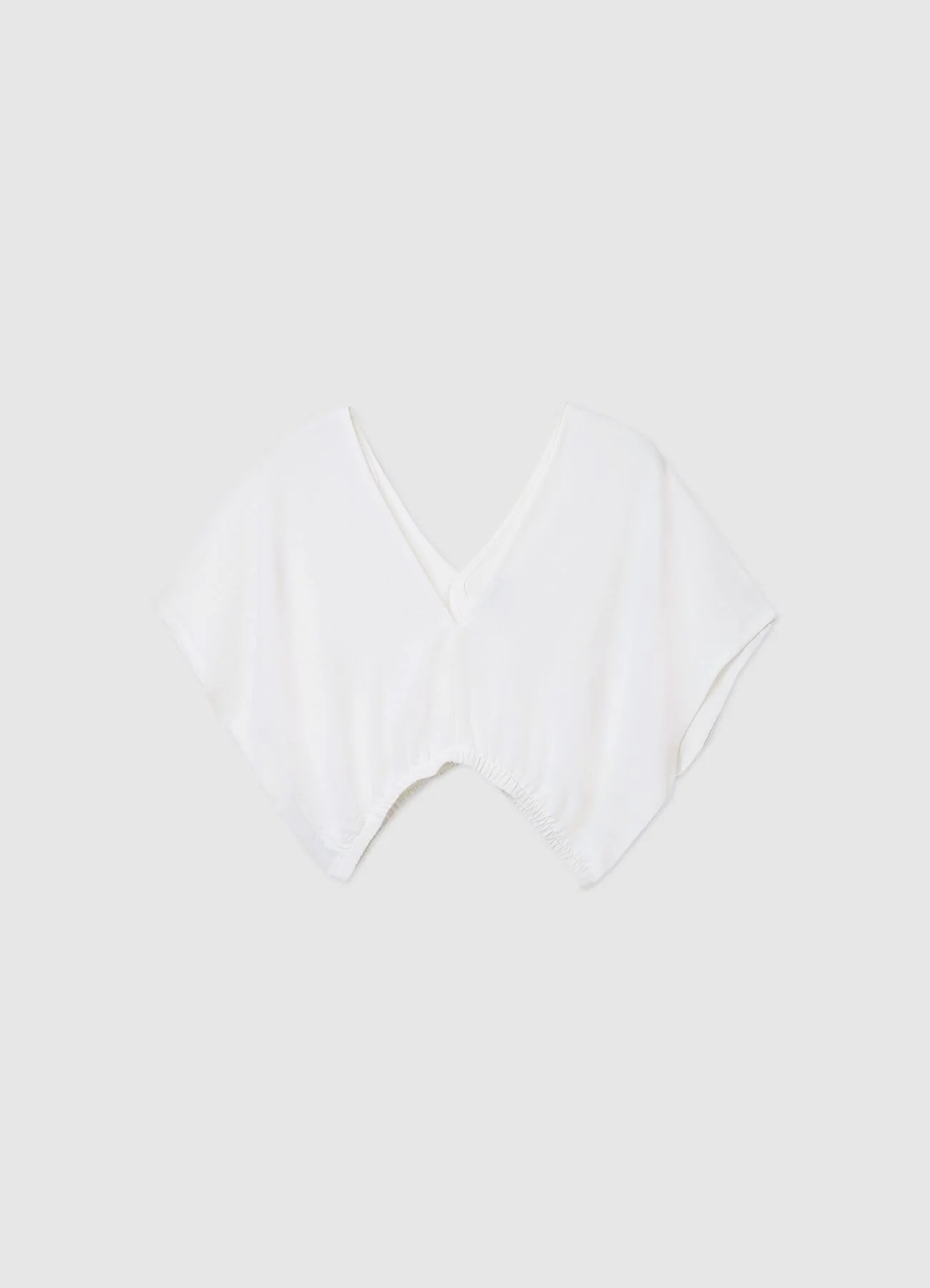 Blusa con scollo a V e orlo con elastico - Image 4