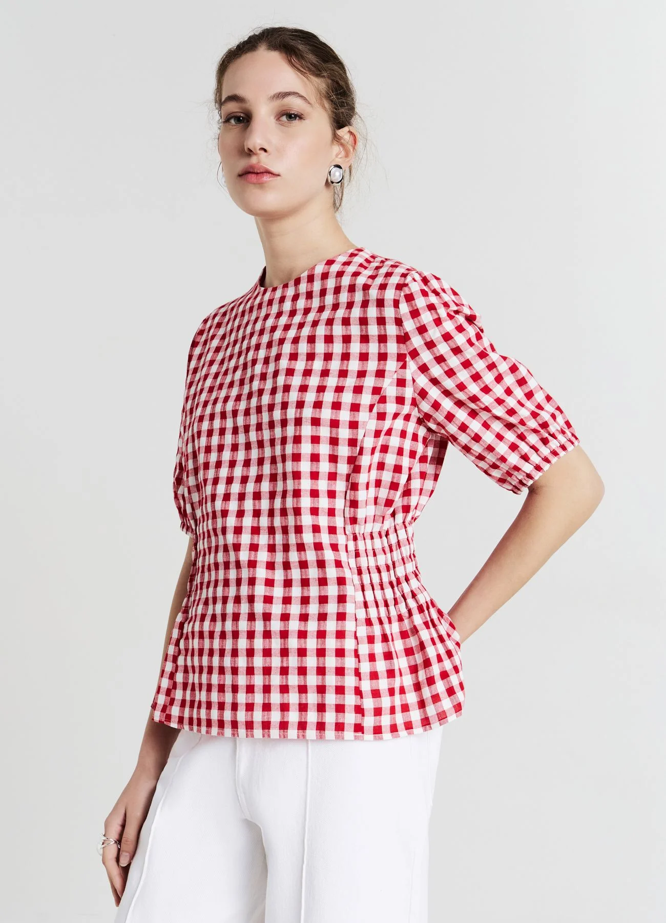 Blusa fantasia quadri