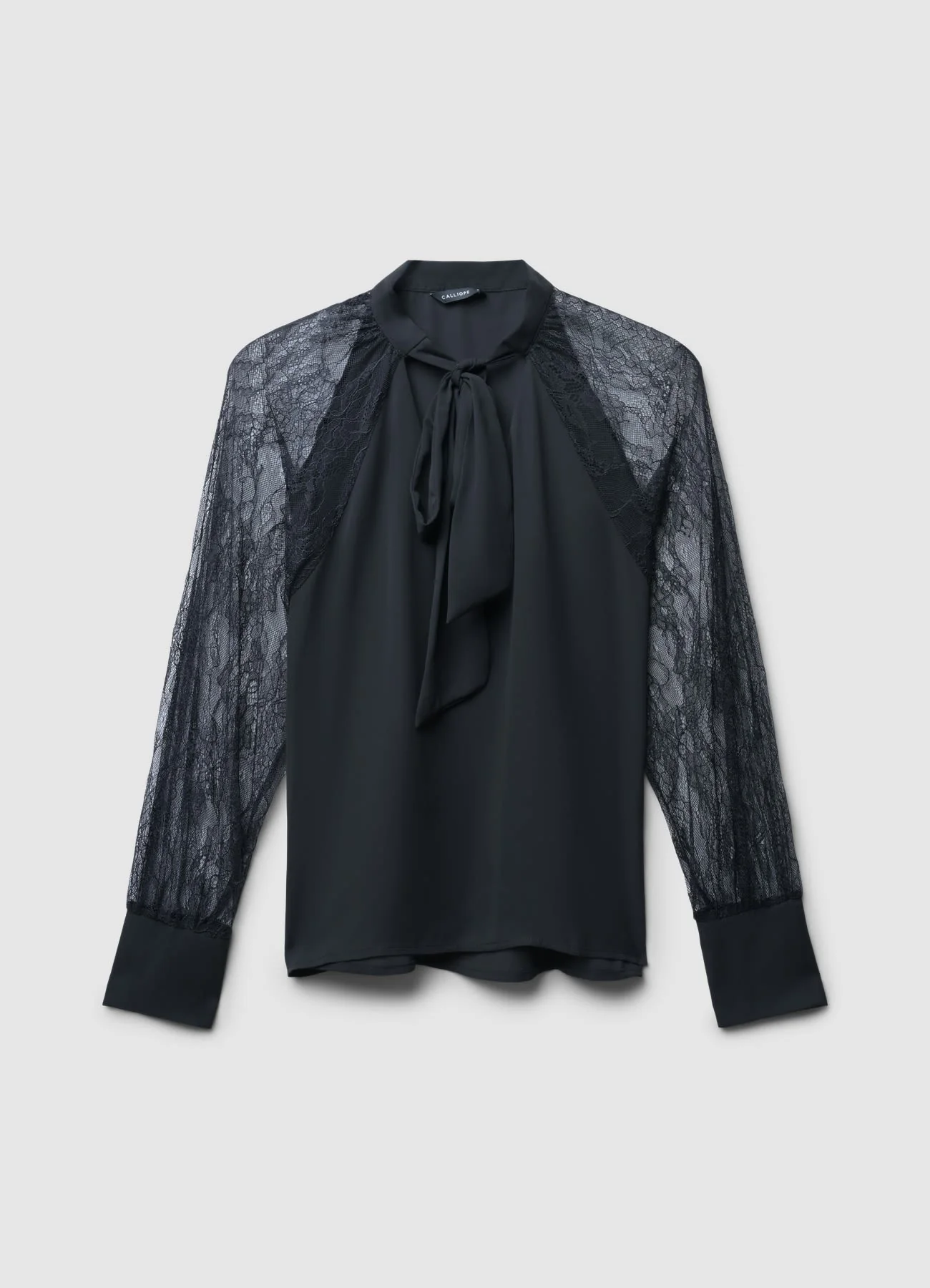 Blusa fiocco maniche pizzo - Image 4