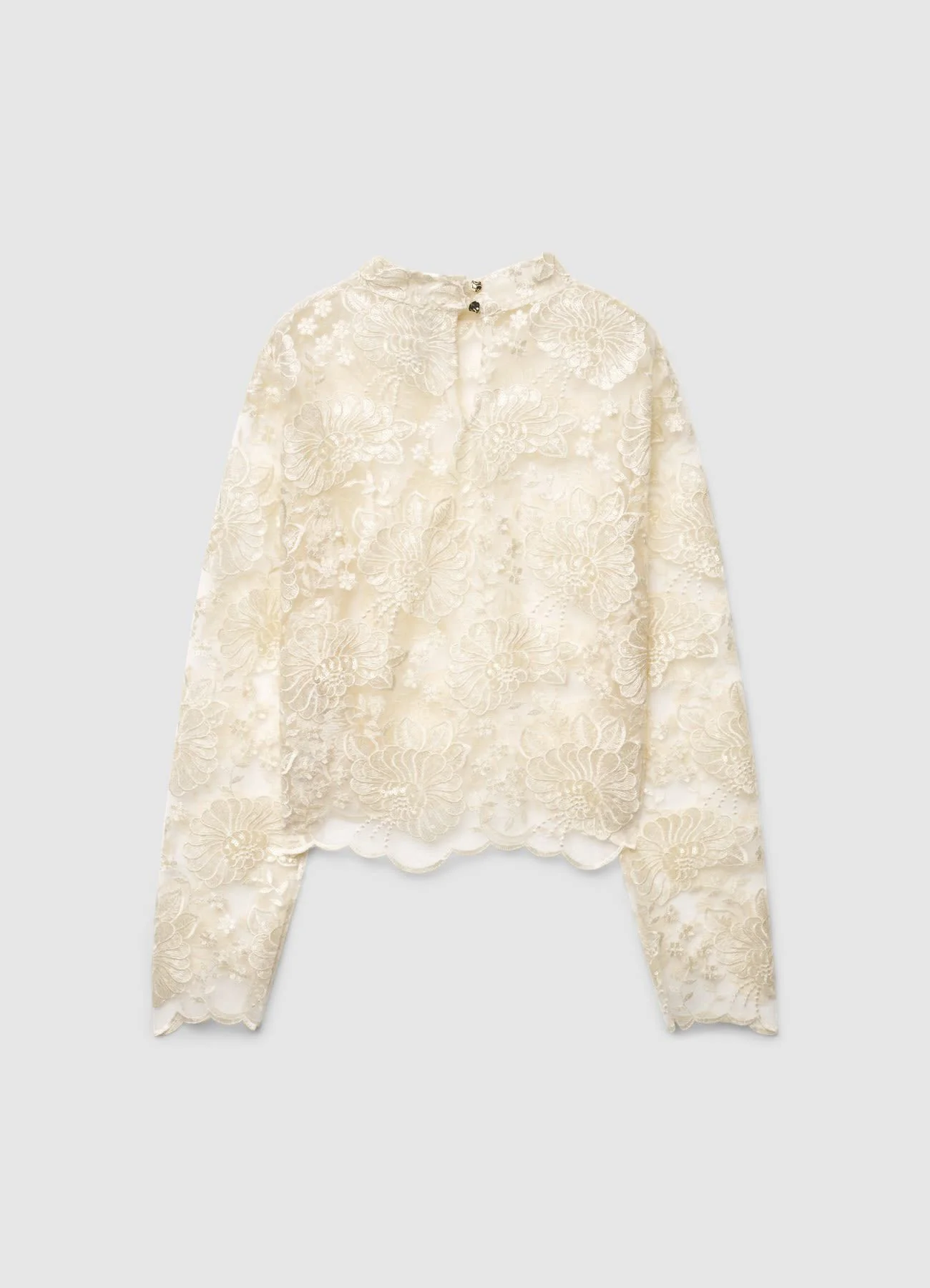 Blusa in pizzo con paillettes - Image 5