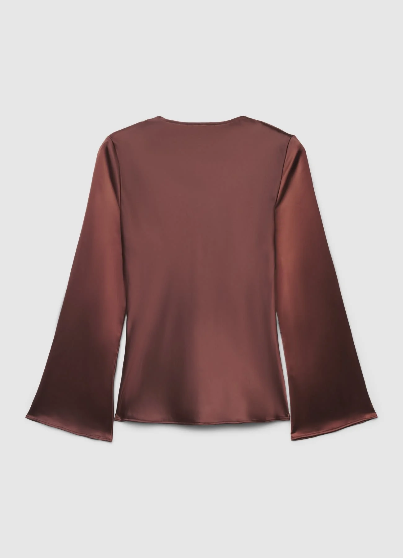 Blusa in similsatin con fiocco - Image 6