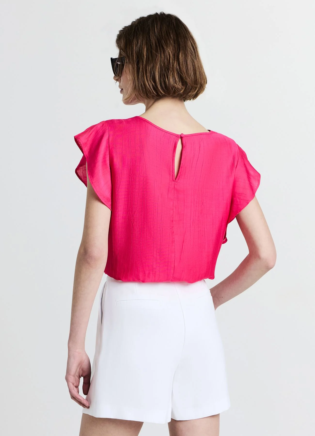 Blusa maniche con rouches - Image 2