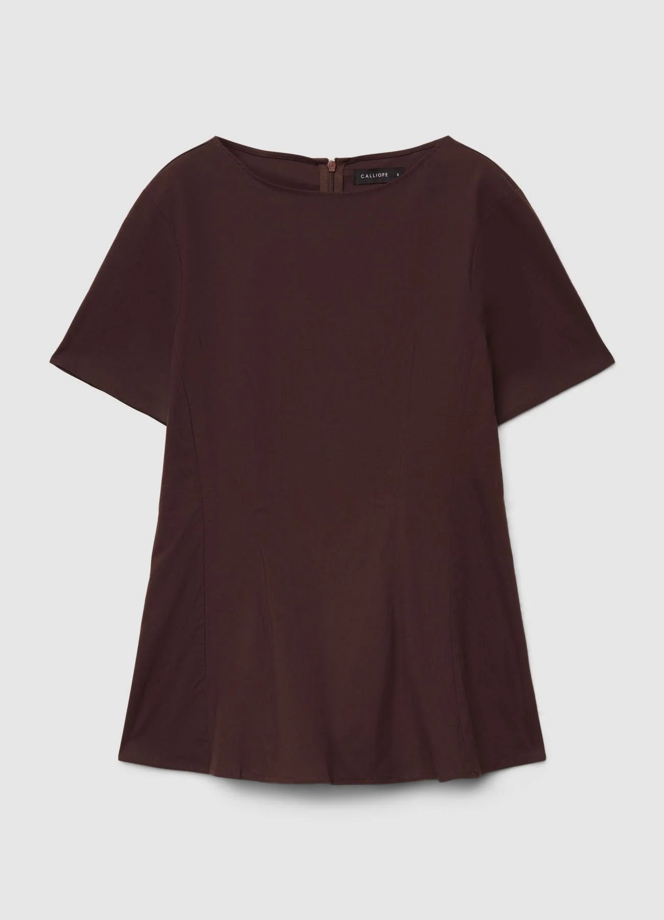 Blusa peplo con zip sul retro - Image 6