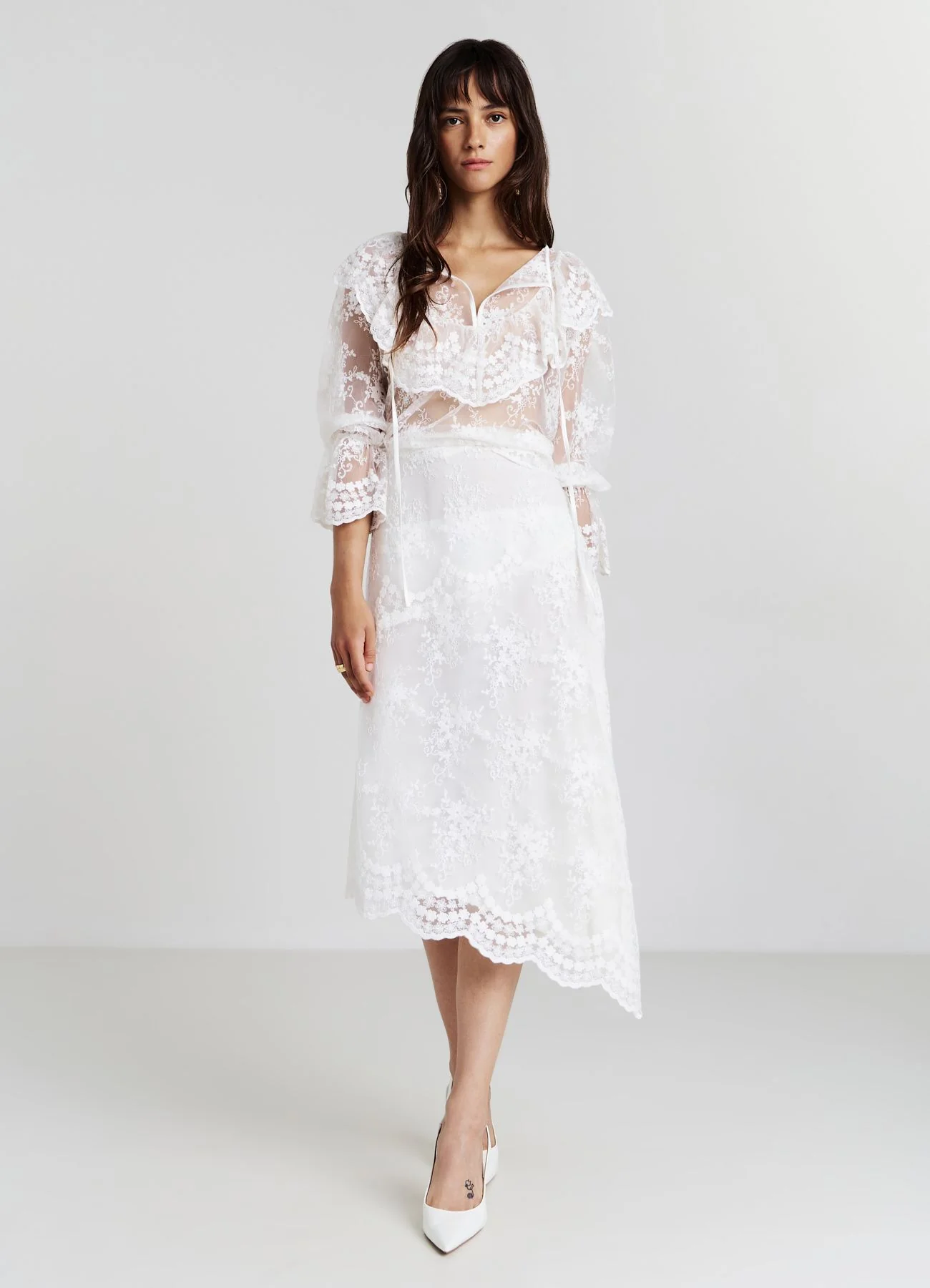 Blusa pizzo frill
