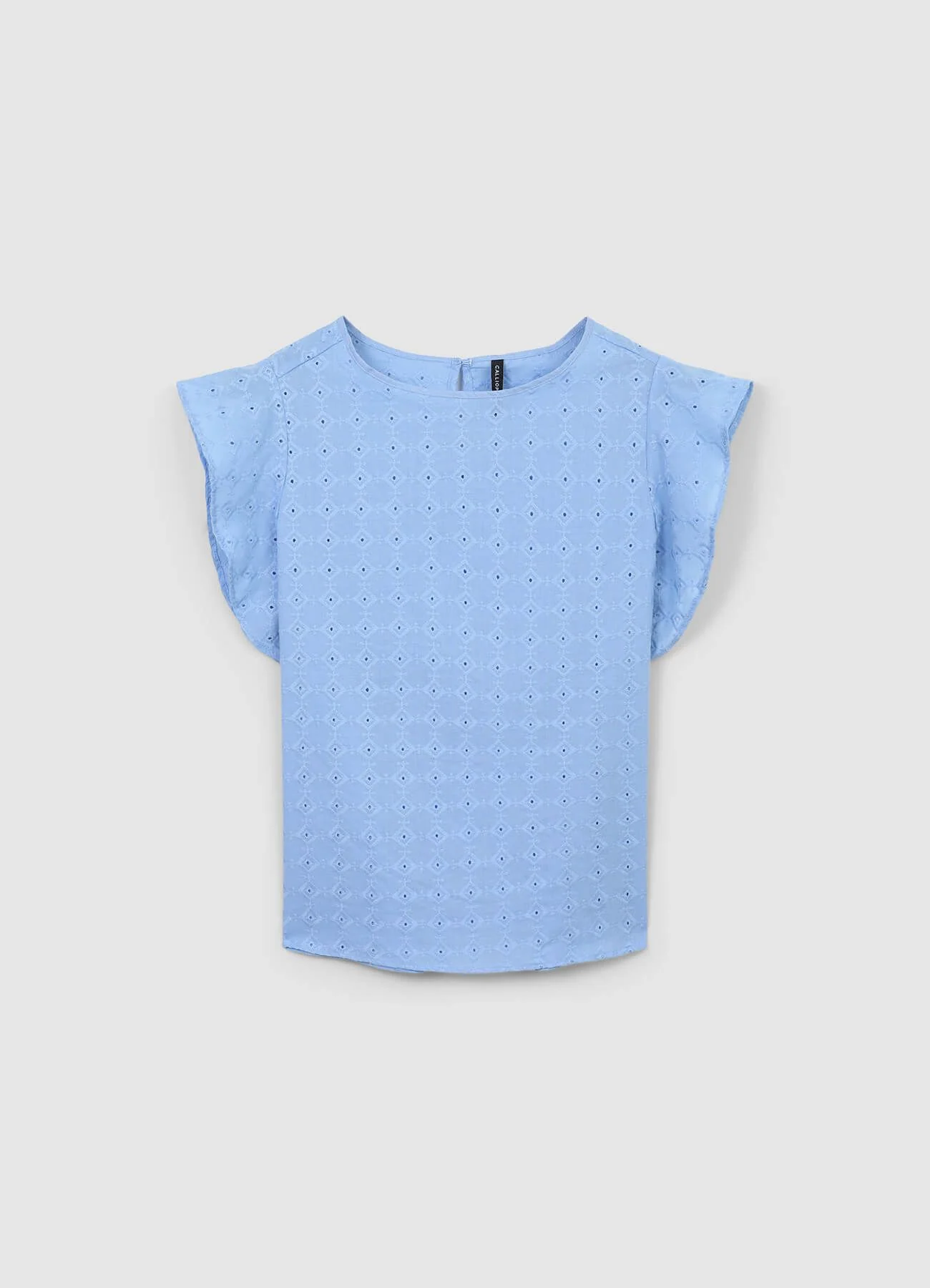 Blusa sangallo con rouches