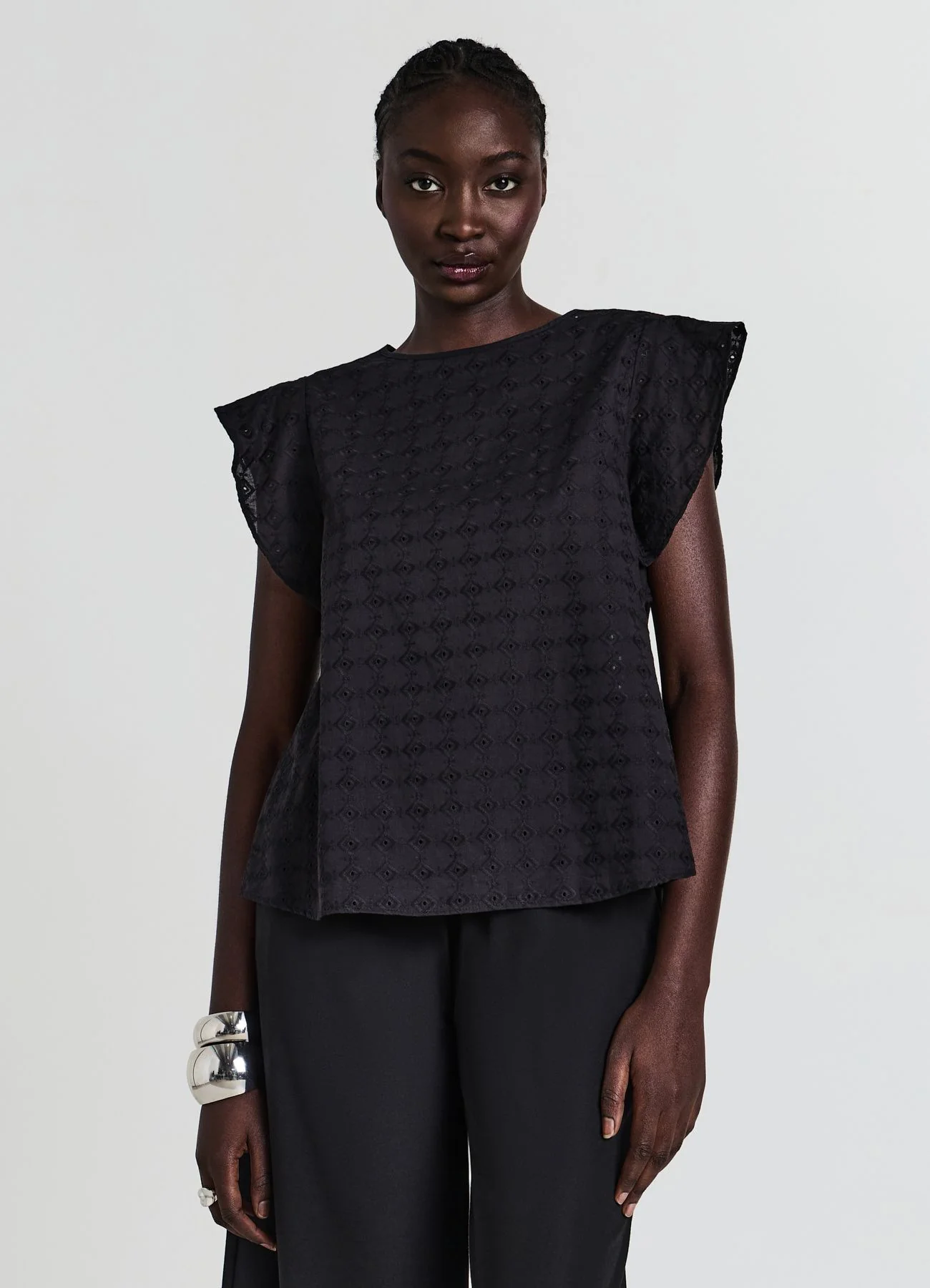 Blusa sangallo con rouches - Image 7