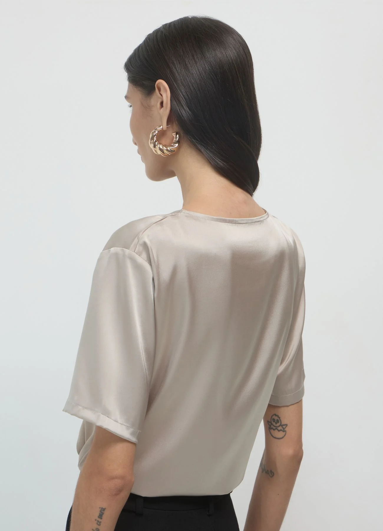 Blusa simil satin