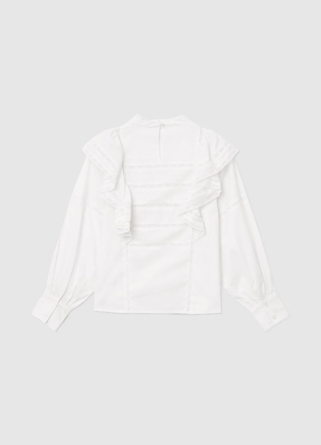Blusa volant inserti passamaneria - Image 7