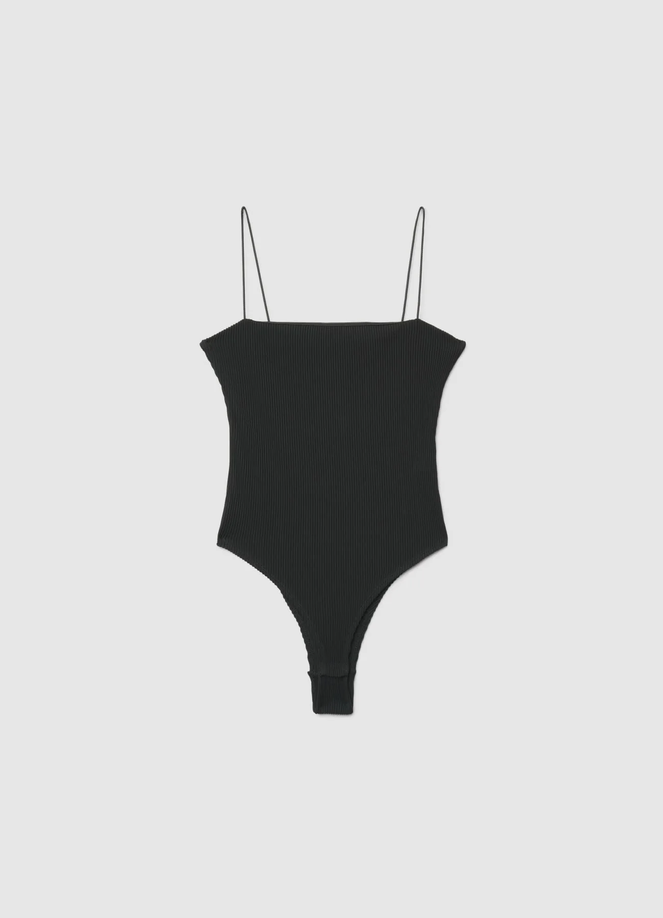 Body a costine con spalline sottili - Image 5