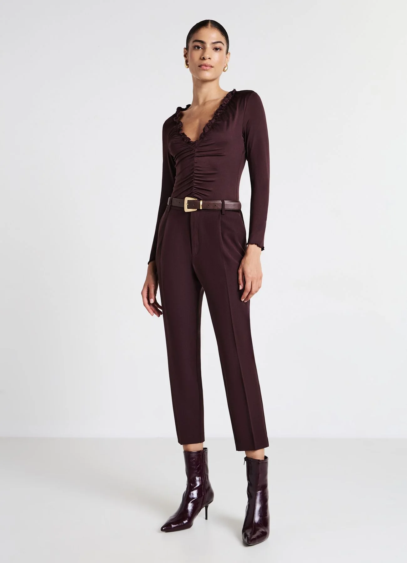 Body con arriccio e volant