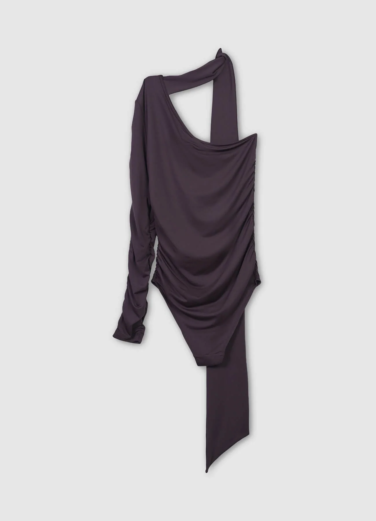 Body monospalla con drappeggio - Image 5