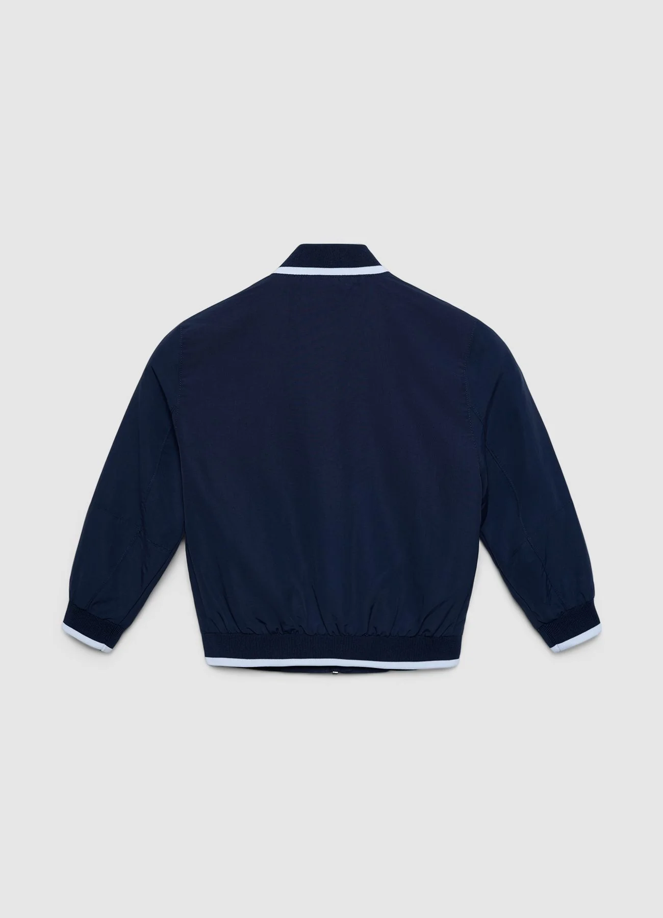Bomber tinta unita con zip
