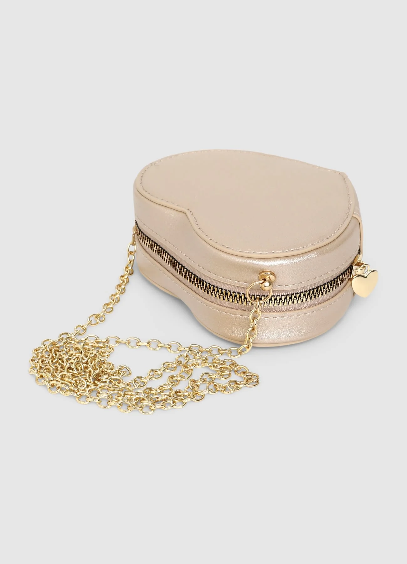 Borsa a cuore con tracolla a catena - Image 3