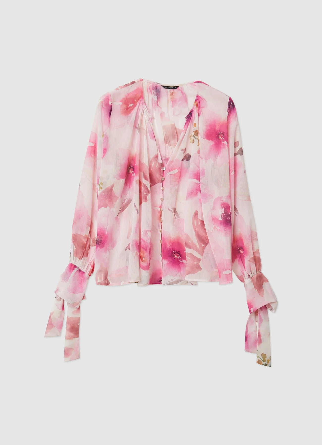 Camicia a fiori e fiocco - Image 6