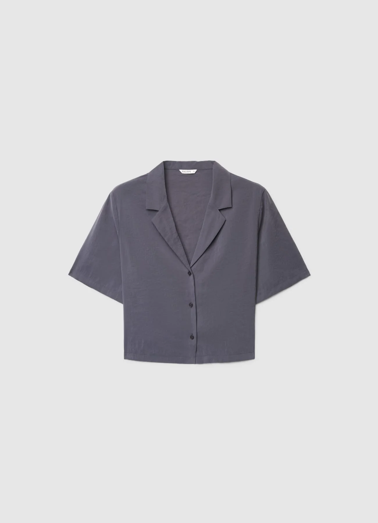 Camicia a maniche corte con colletto a revers - Image 4