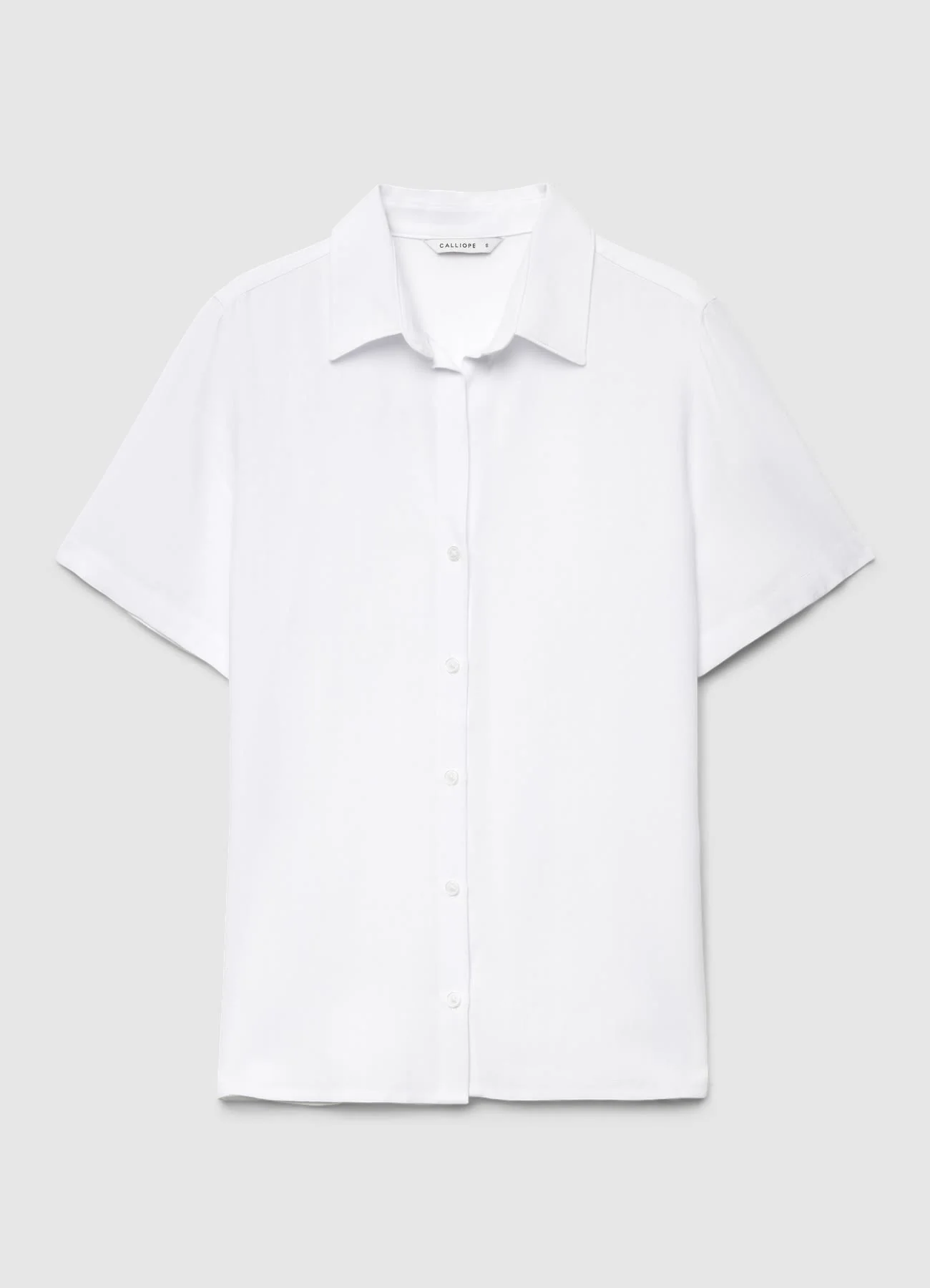 Camicia a maniche corte tinta unita - Image 4