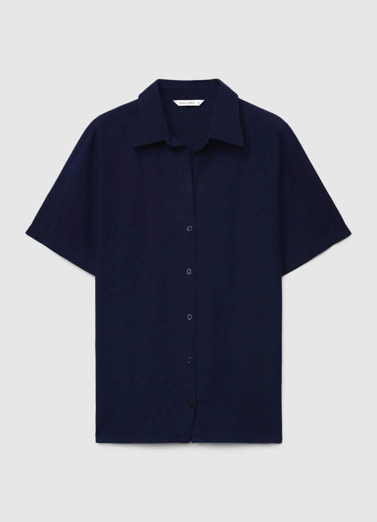 Camicia a maniche corte tinta unita - Image 4