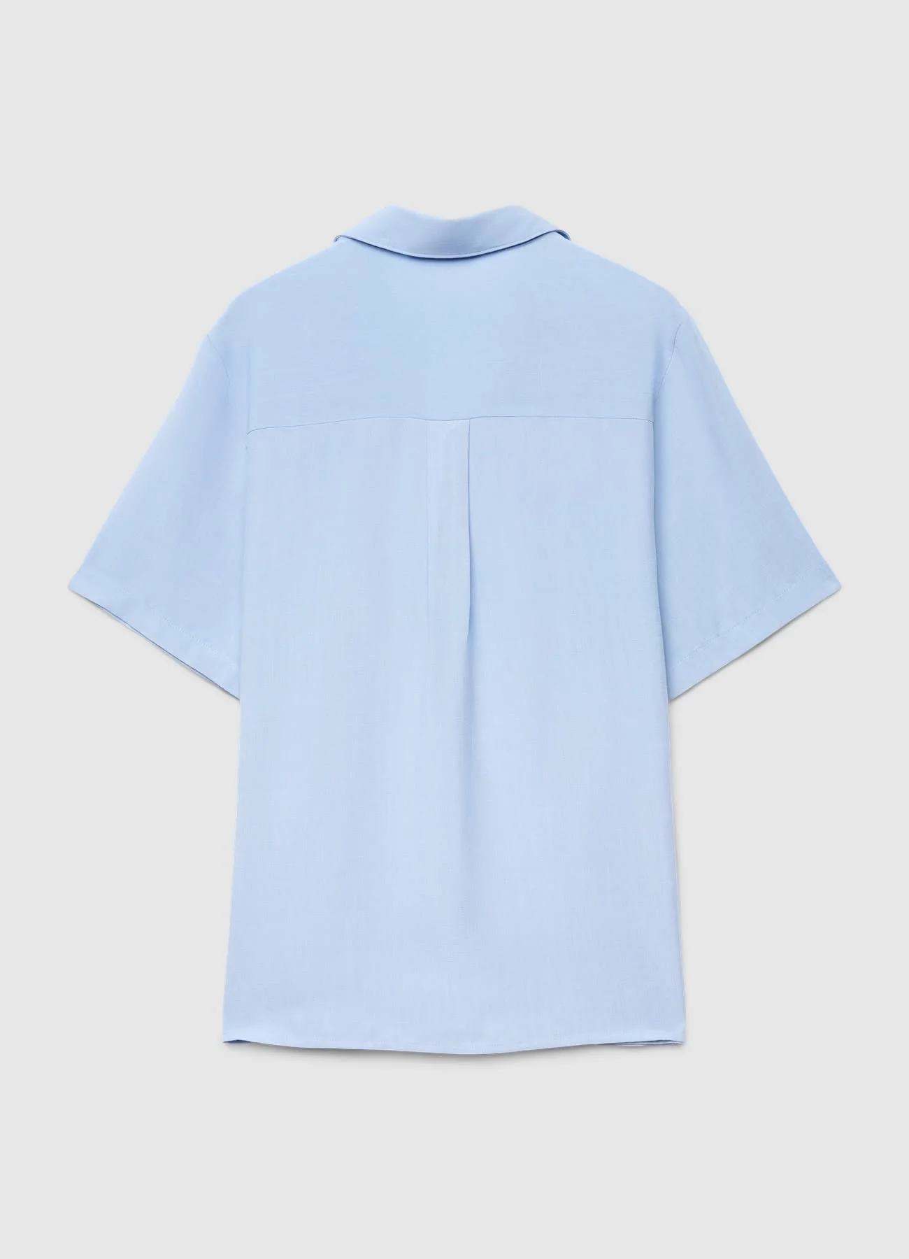 Camicia a maniche corte tinta unita - Image 4