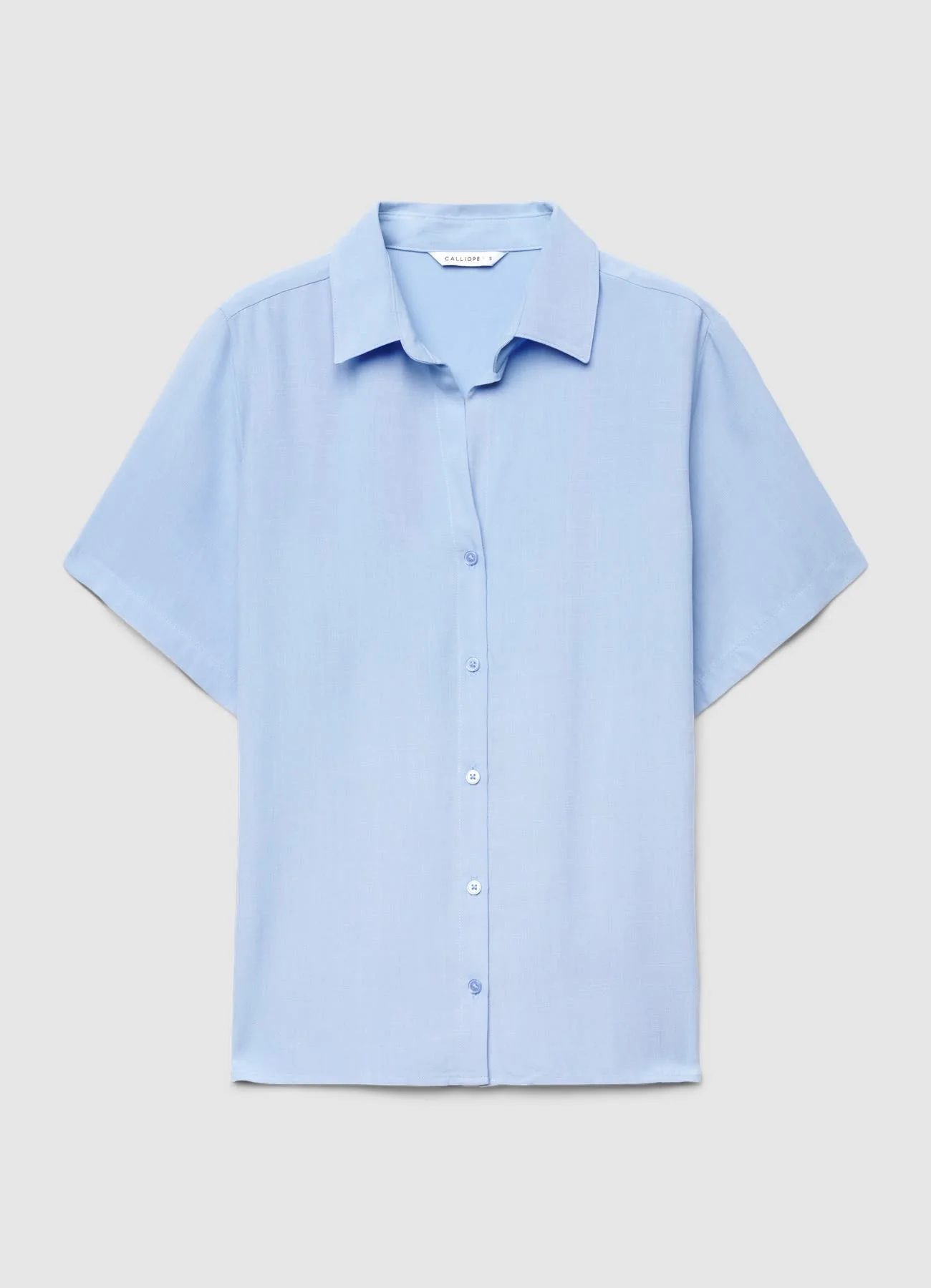 Camicia a maniche corte tinta unita - Image 5