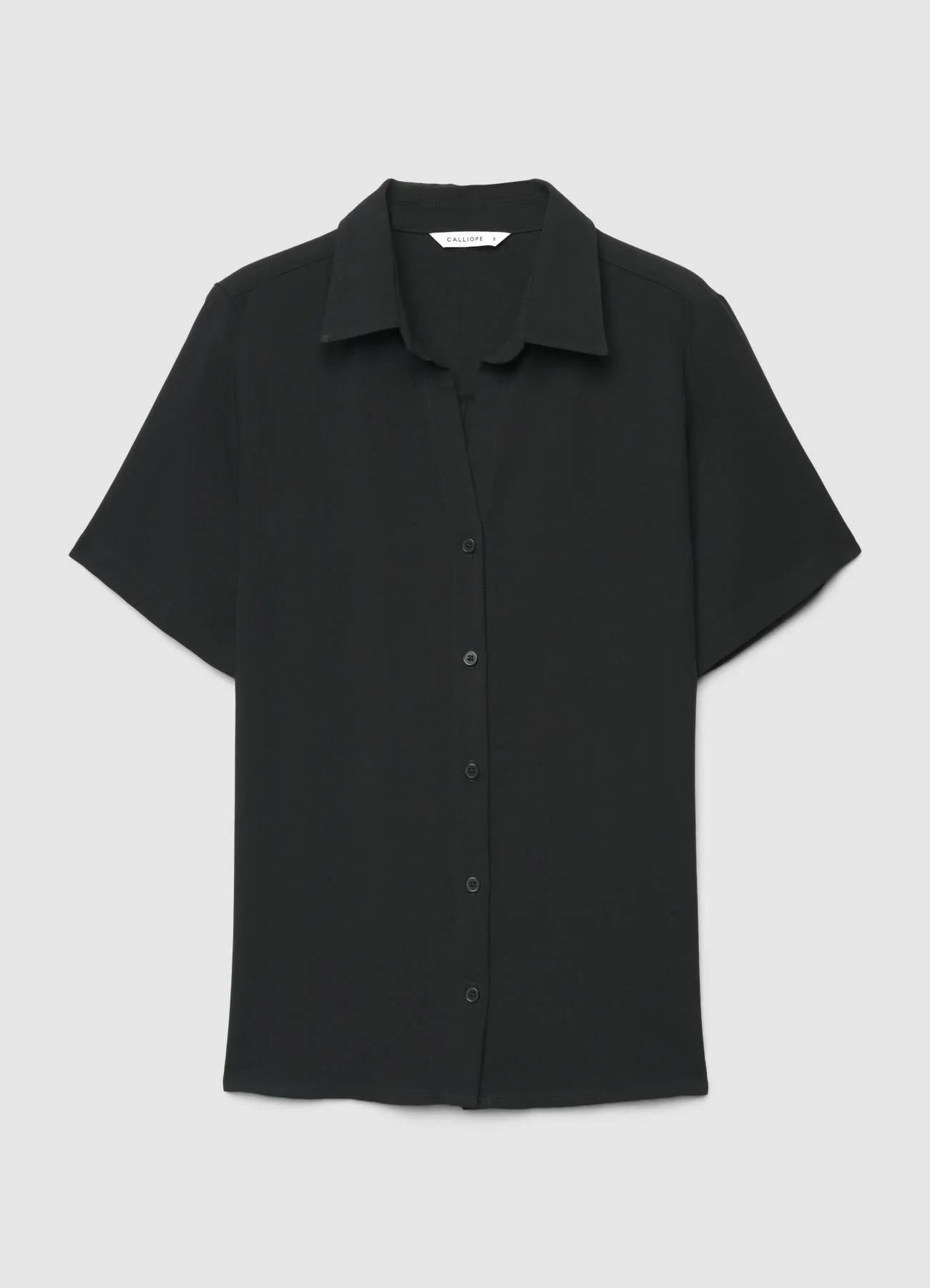 Camicia a maniche corte tinta unita - Image 5