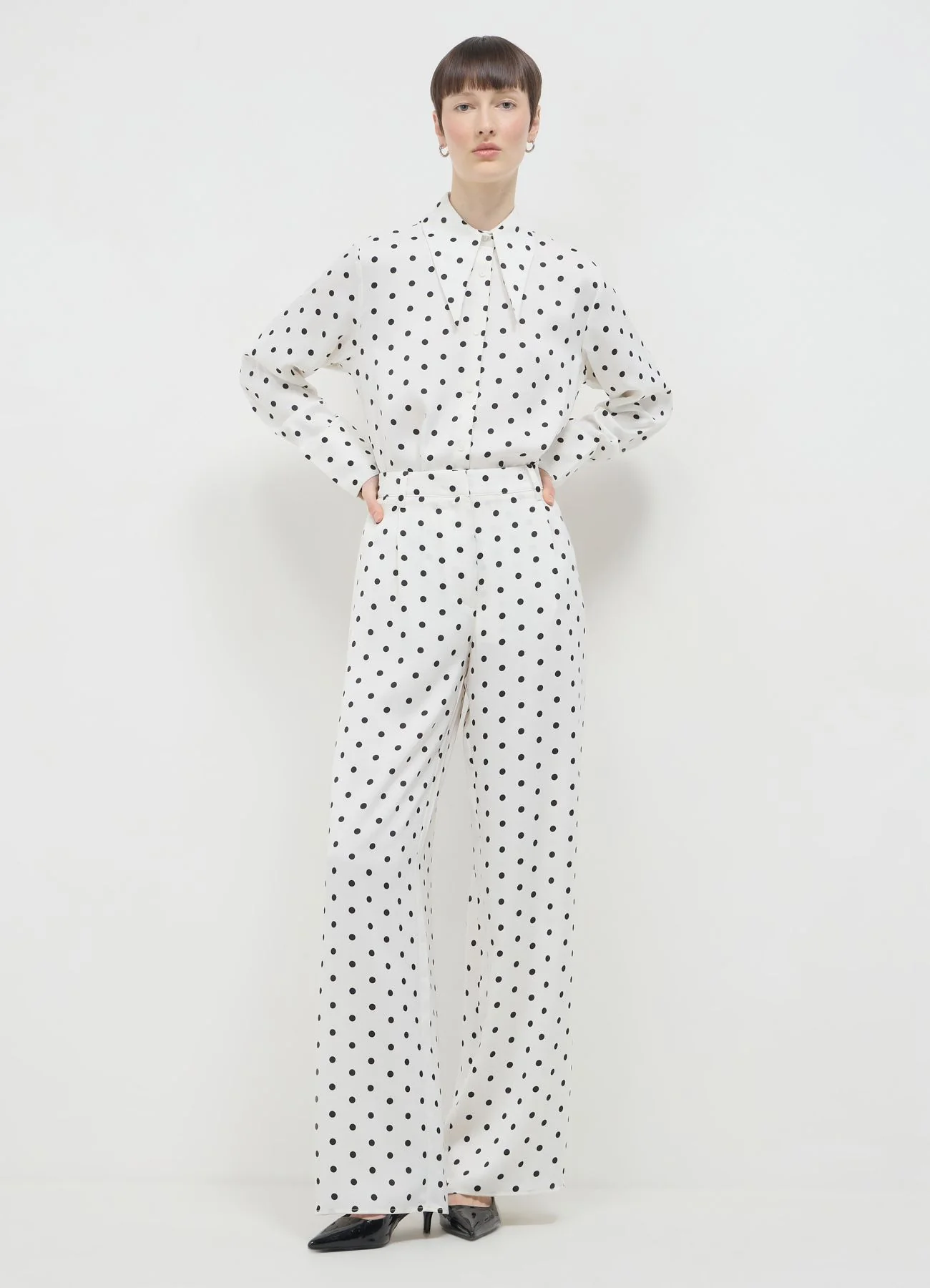 Camicia a pois