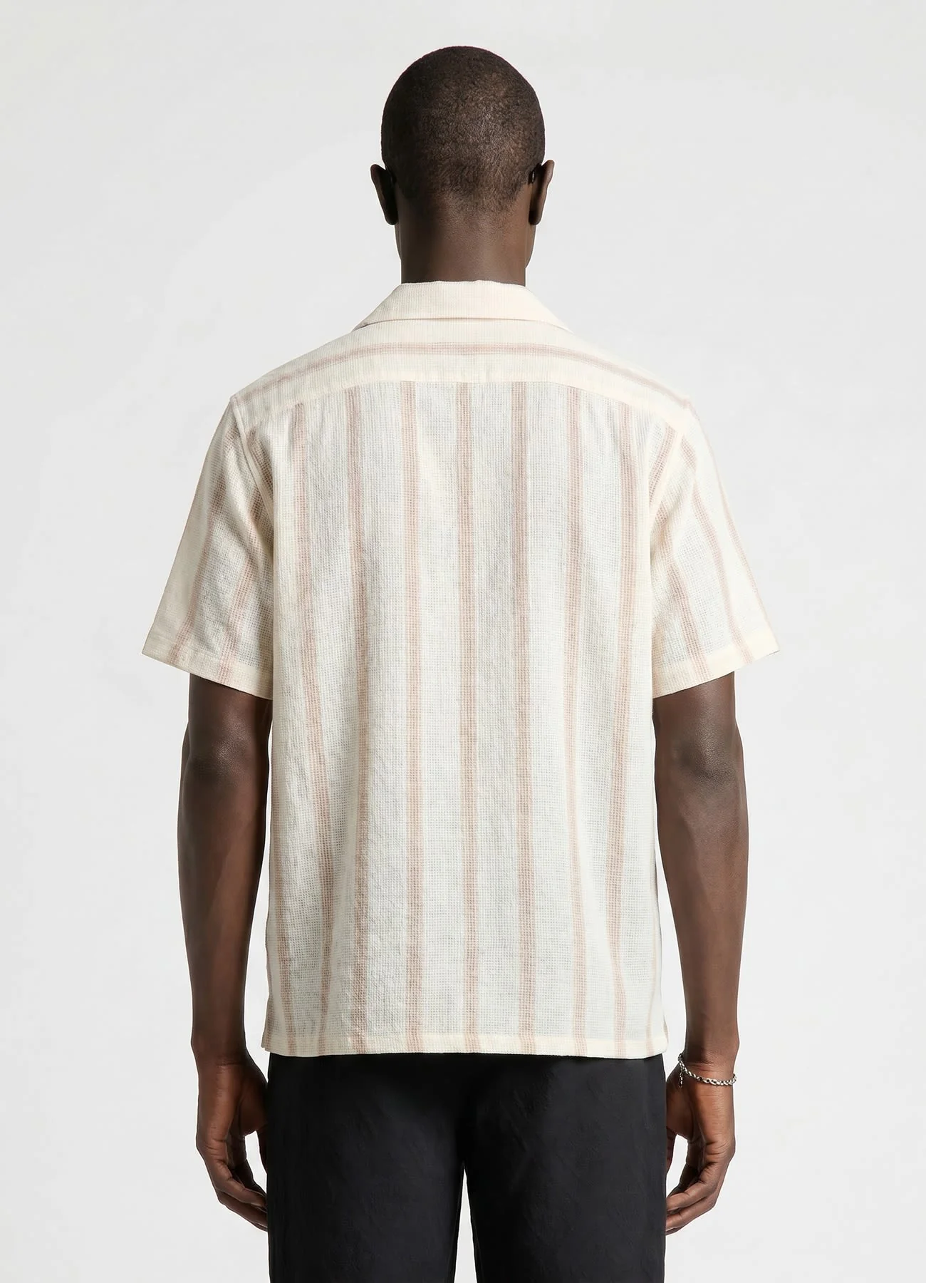 Camicia a righe con colletto a rever - Image 3