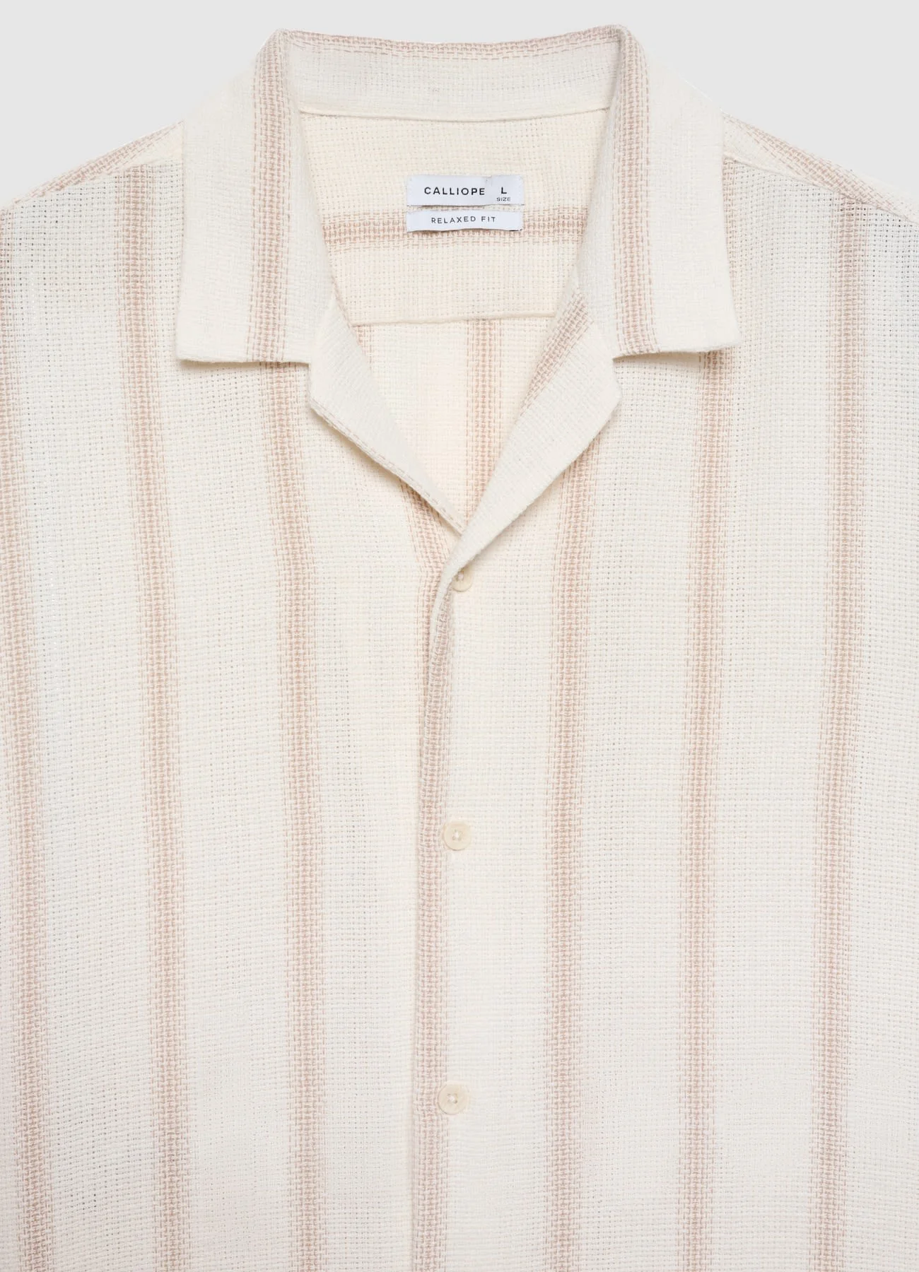 Camicia a righe con colletto a rever - Image 5