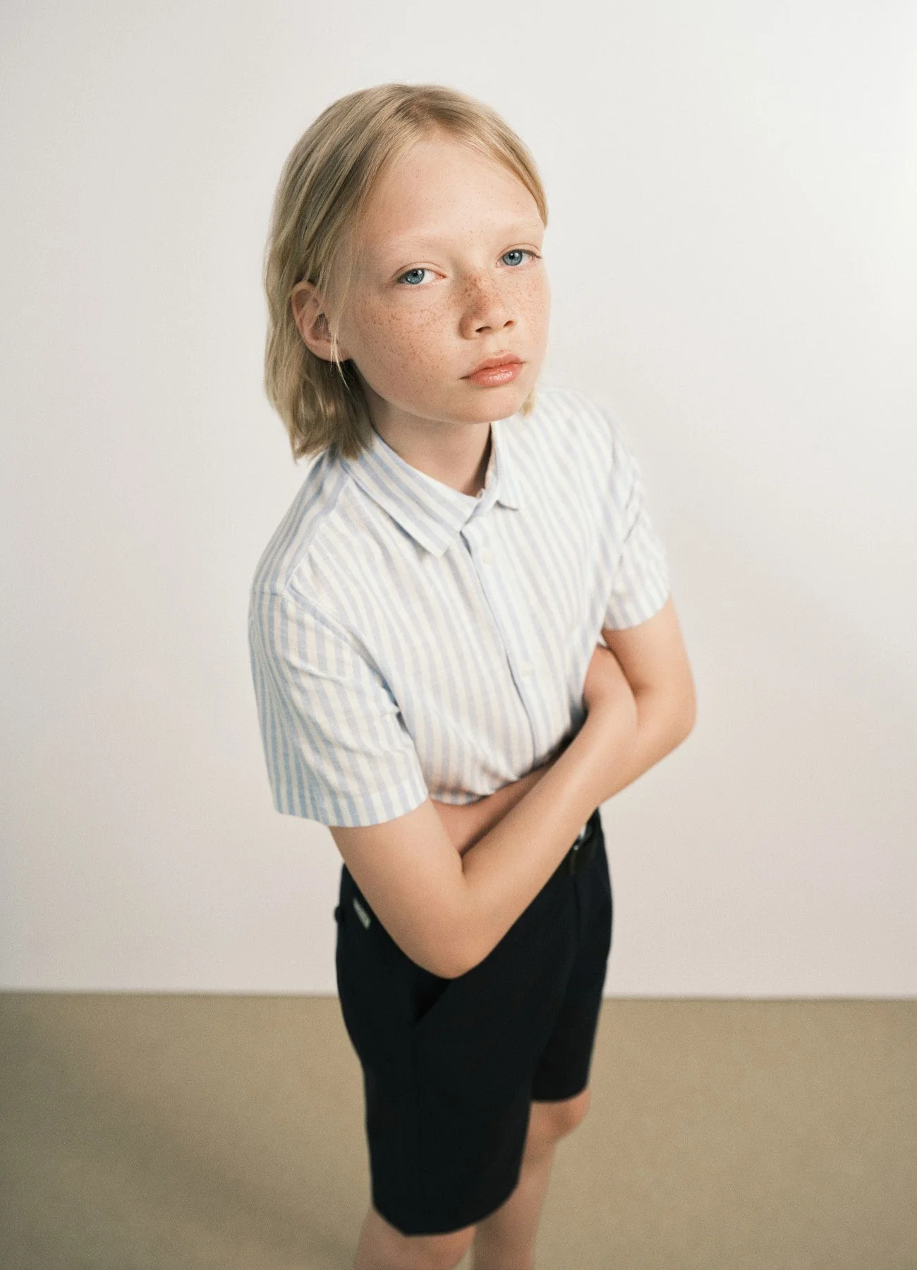 Camicia a righe con colletto classico - Image 4