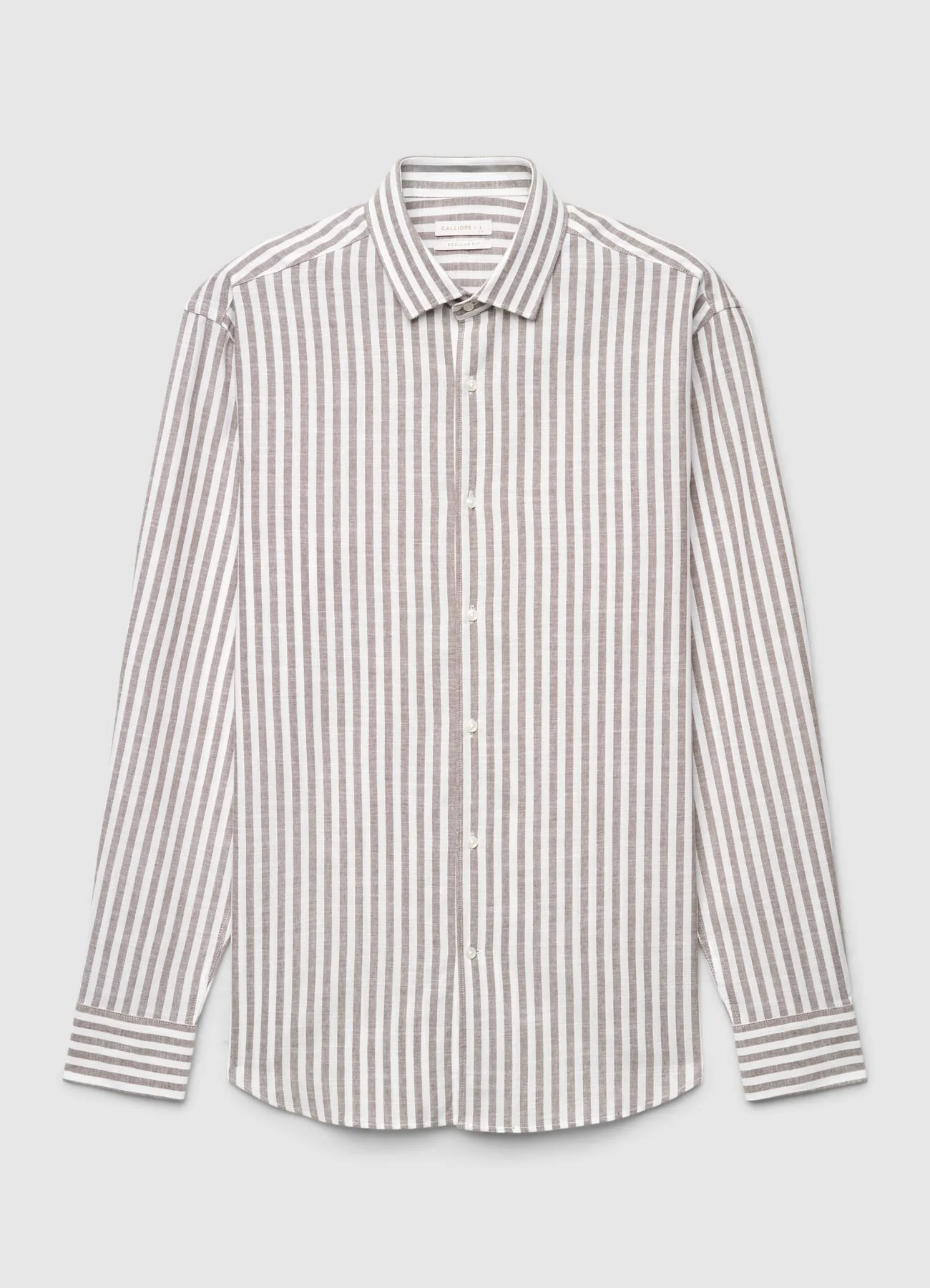 Camicia a righe con colletto classico - Image 4