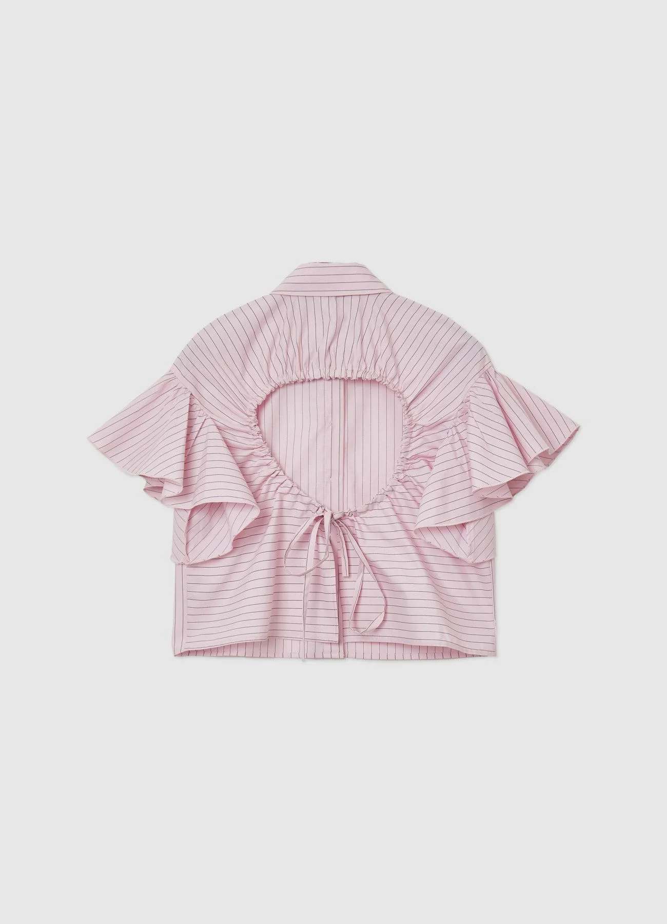 Camicia a righe con oblò sul retro - Image 5