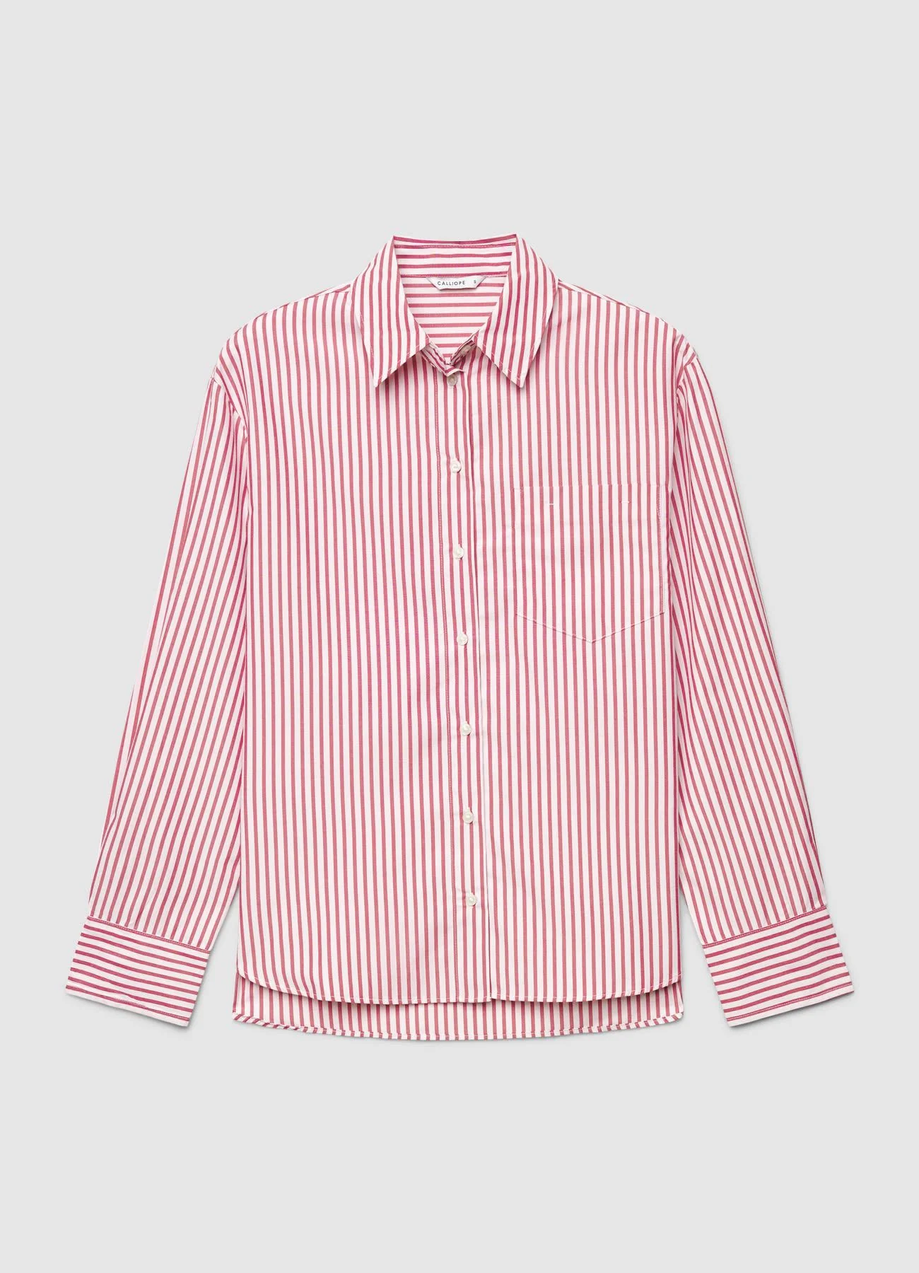 Camicia a righe con taschino - Image 6