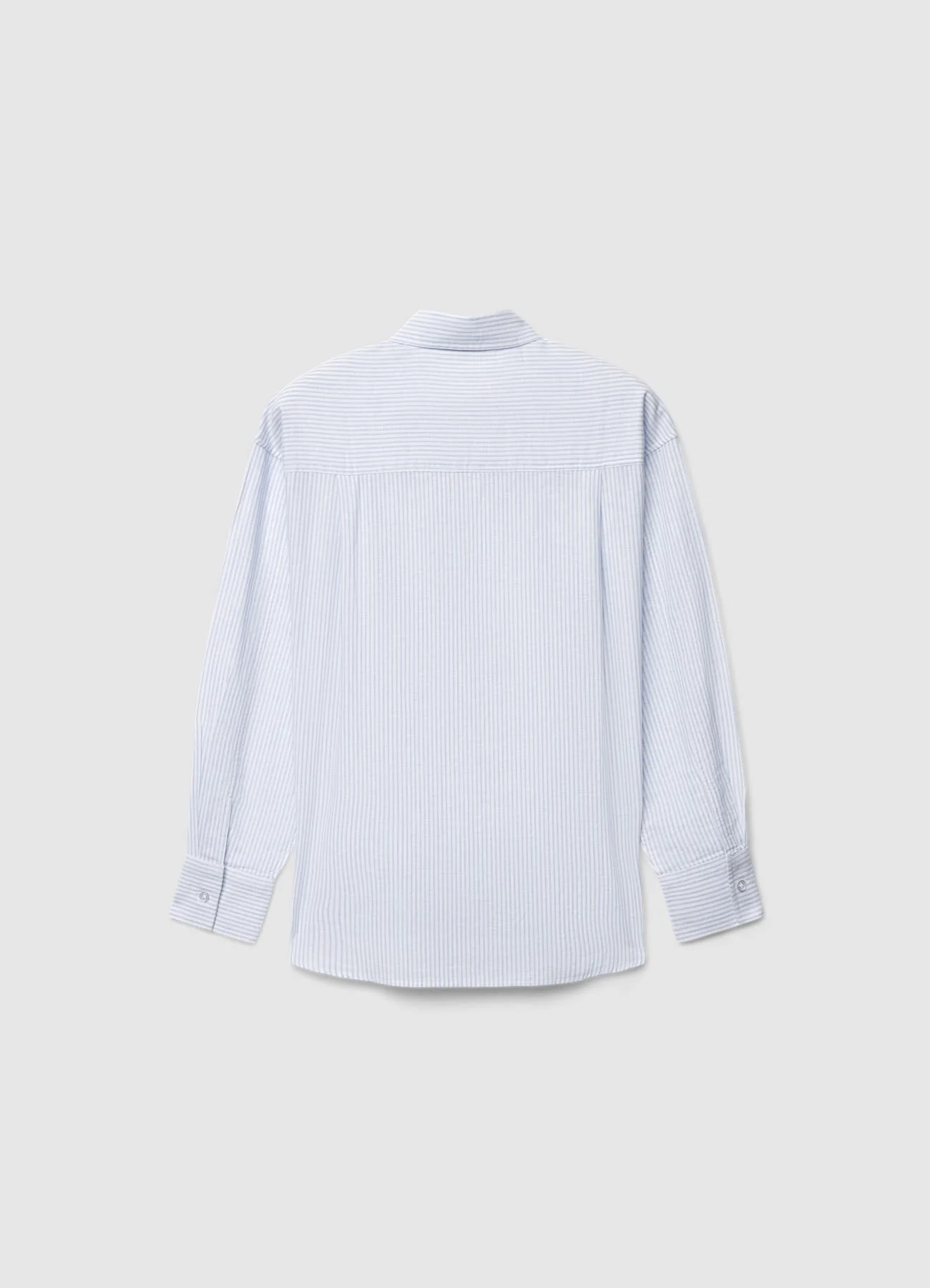 Camicia a righe misto lino - Image 5