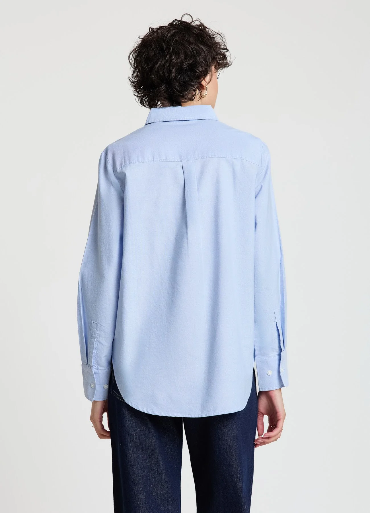 Camicia a tinta unita con colletto classico - Image 3