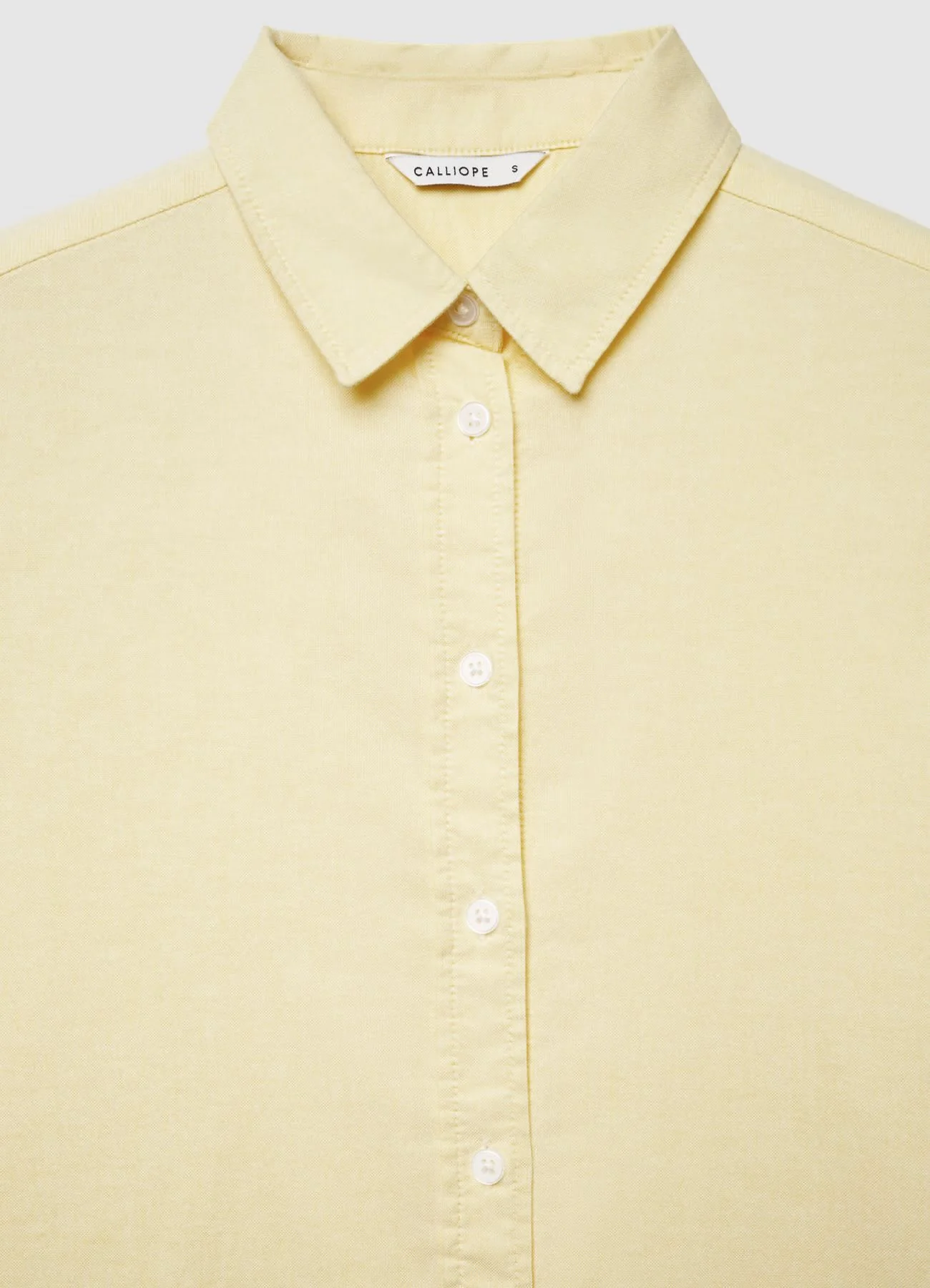 Camicia a tinta unita con colletto classico - Image 4